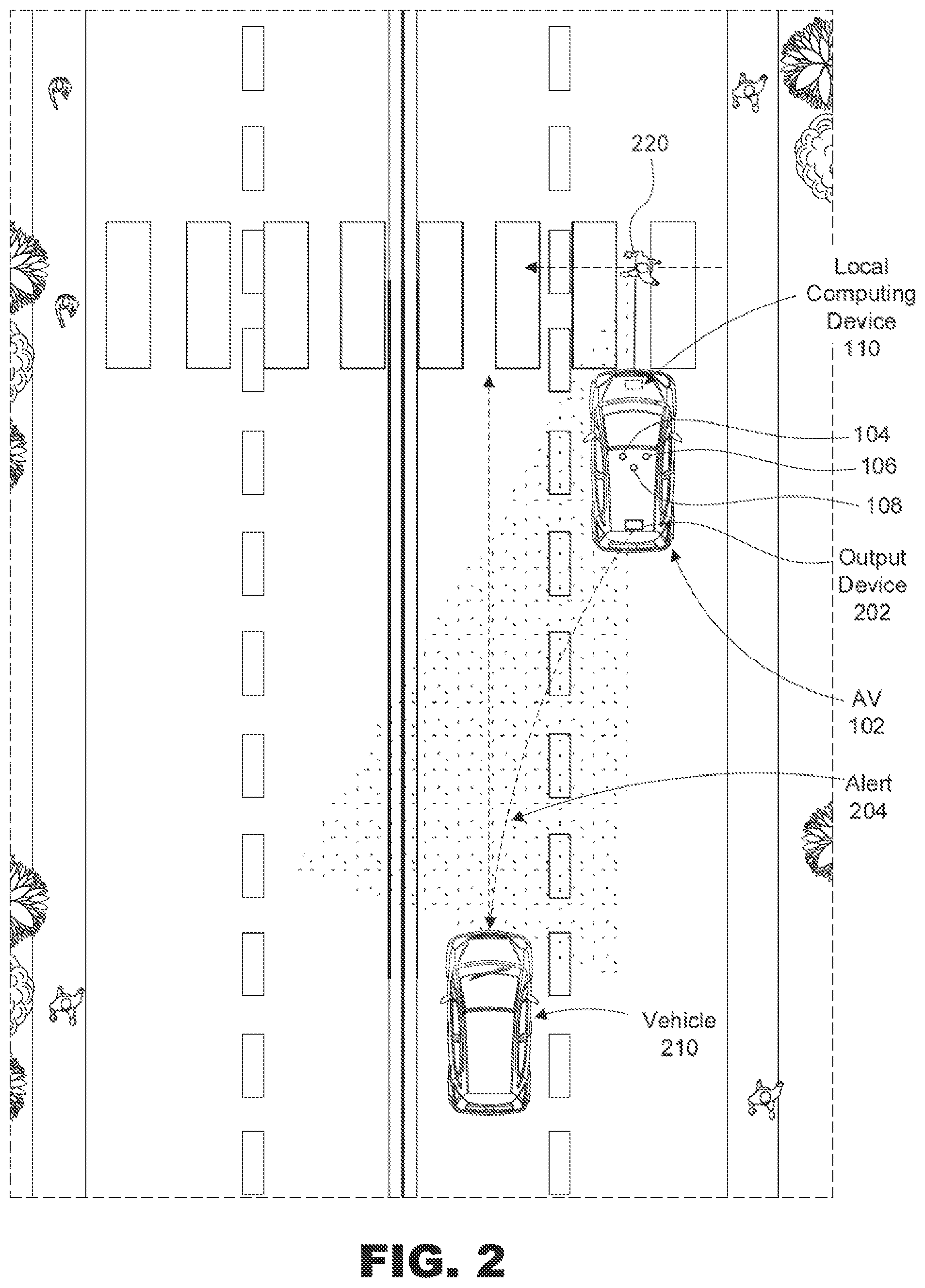 Patent US12100299 Figure 2 – Predictive threat warning system