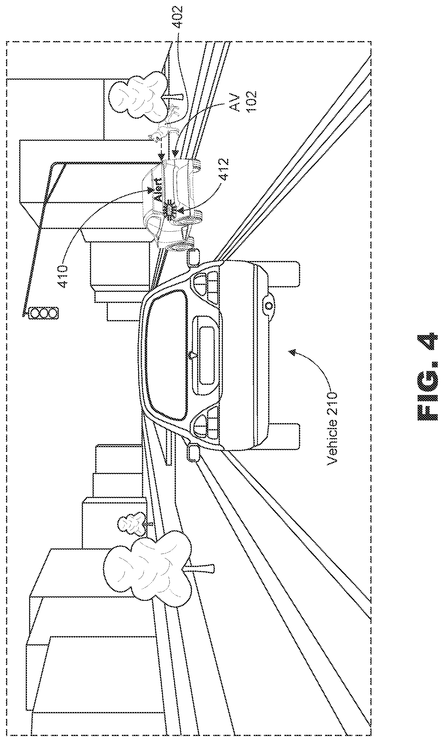 Patent US12100299 Figure 4 – Predictive threat warning system
