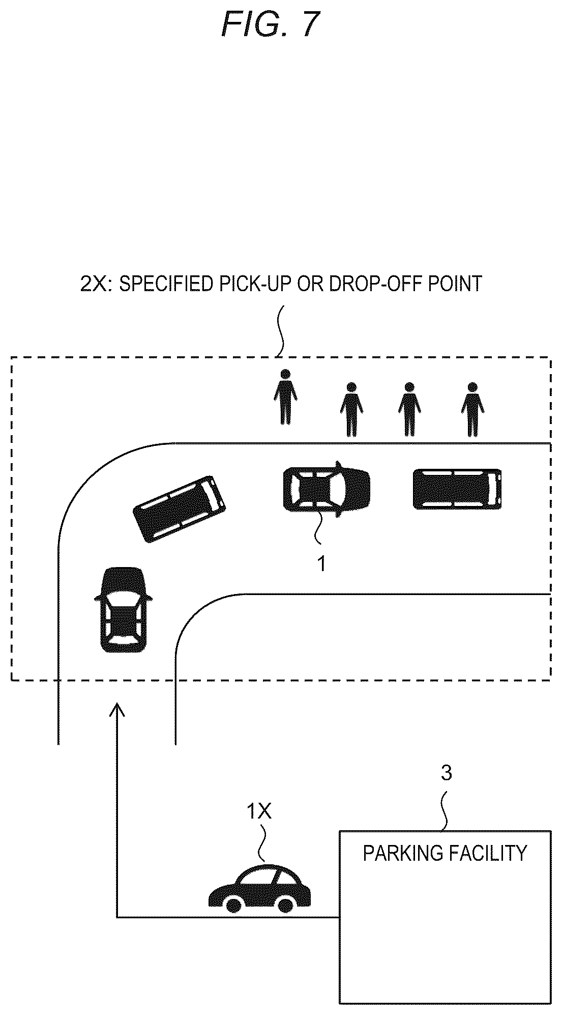 Patent US12100302 Figure 7 – Automated valet parking management system and automated valet parking management method