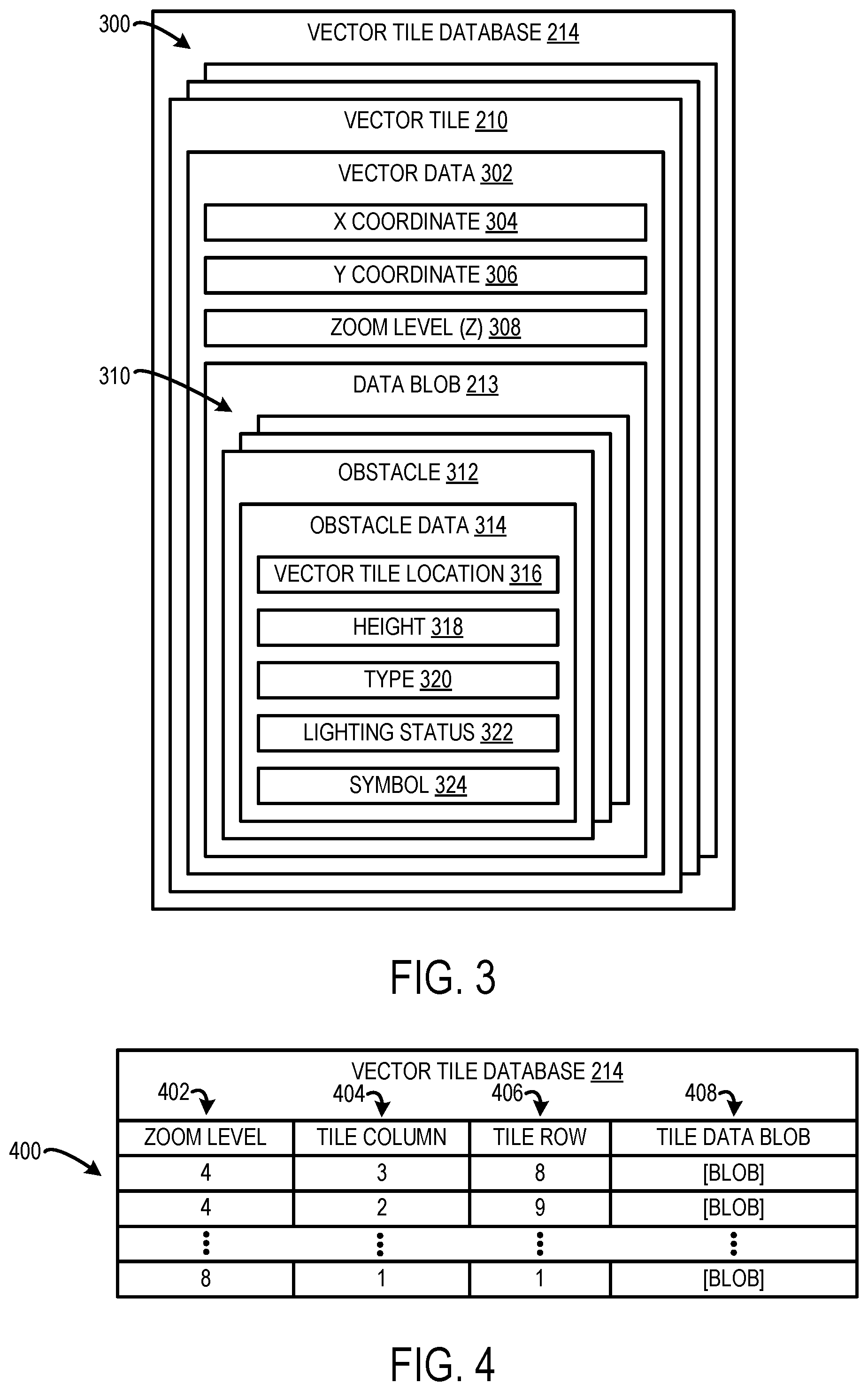 Patent US12100306 Figure 3 – Efficient computer-storage of obstacle data for rendering in a map view