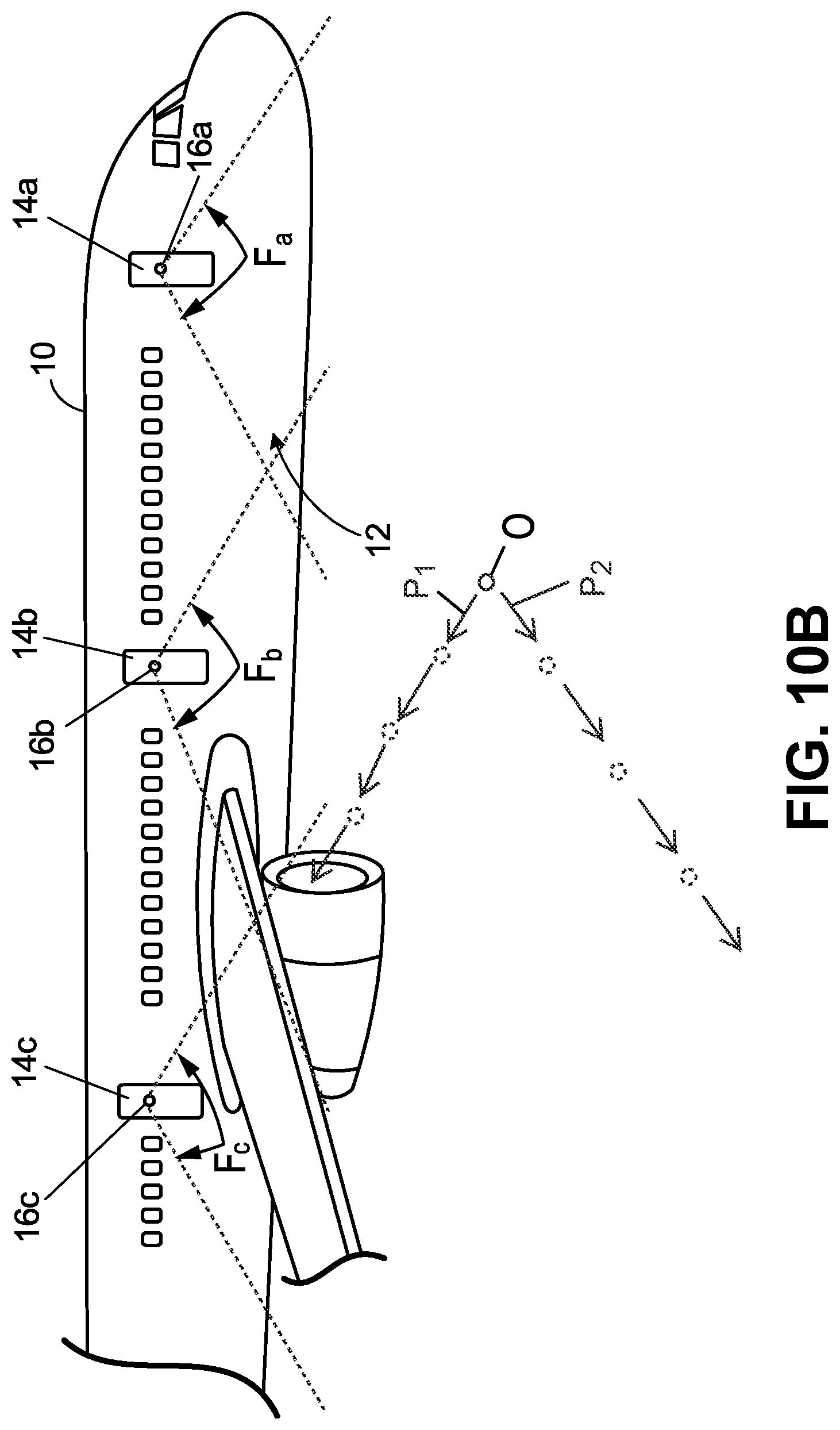 Patent US12100307 Figure 14 – Aircraft door camera system for wing monitoring
