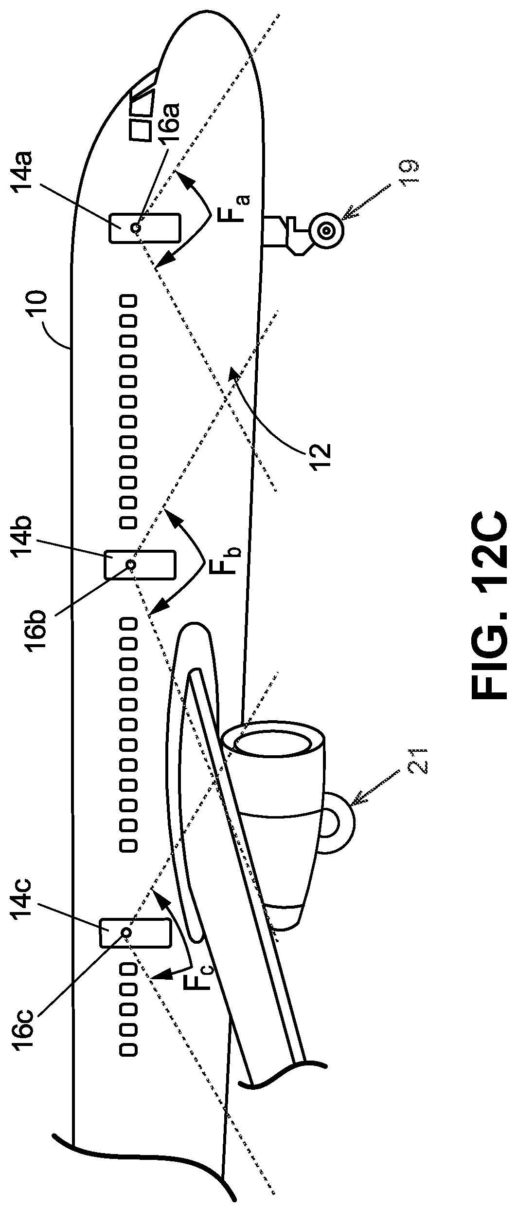 Patent US12100307 Figure 19 – Aircraft door camera system for wing monitoring