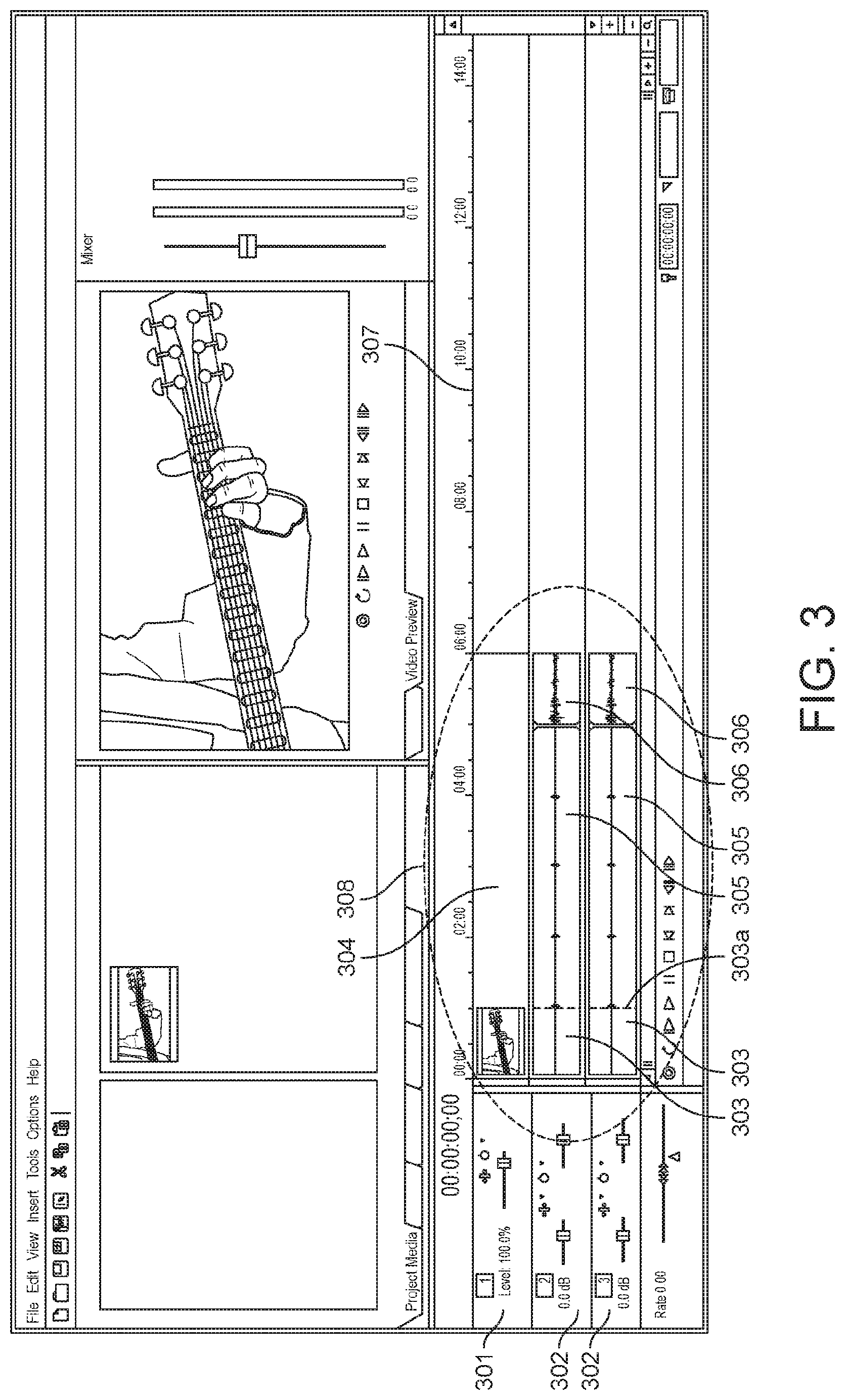 Patent US12100309 Figure 3 – System and method for reusable digital video templates incorporating cumulative sequential iteration technique in music education