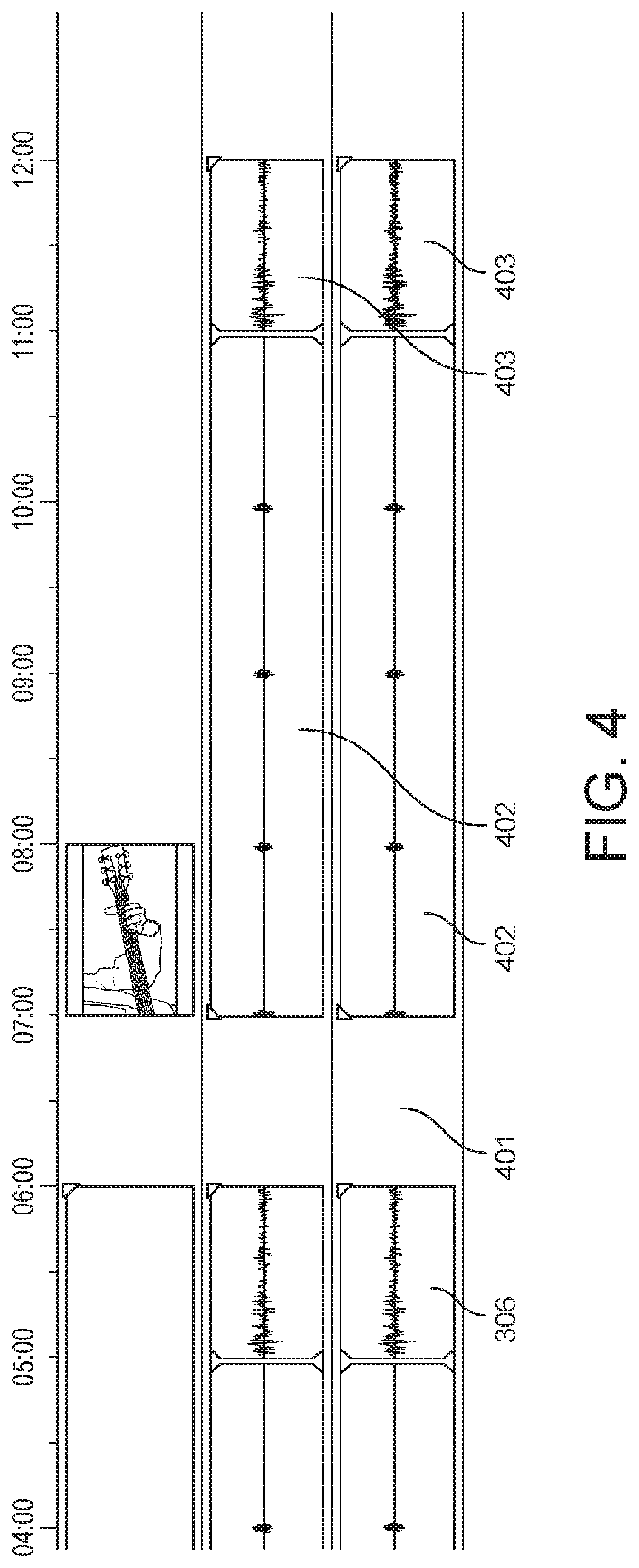 Patent US12100309 Figure 4 – System and method for reusable digital video templates incorporating cumulative sequential iteration technique in music education
