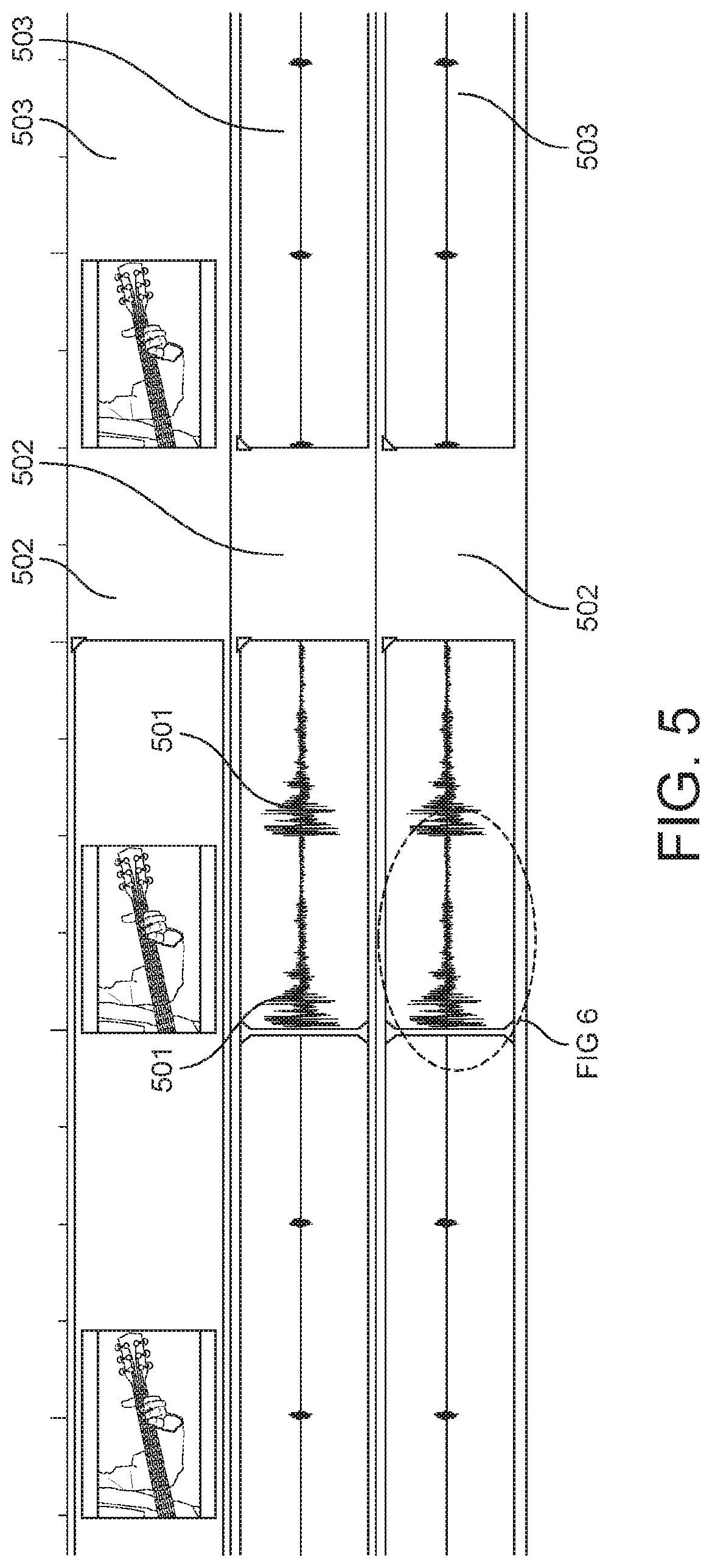 Patent US12100309 Figure 5 – System and method for reusable digital video templates incorporating cumulative sequential iteration technique in music education