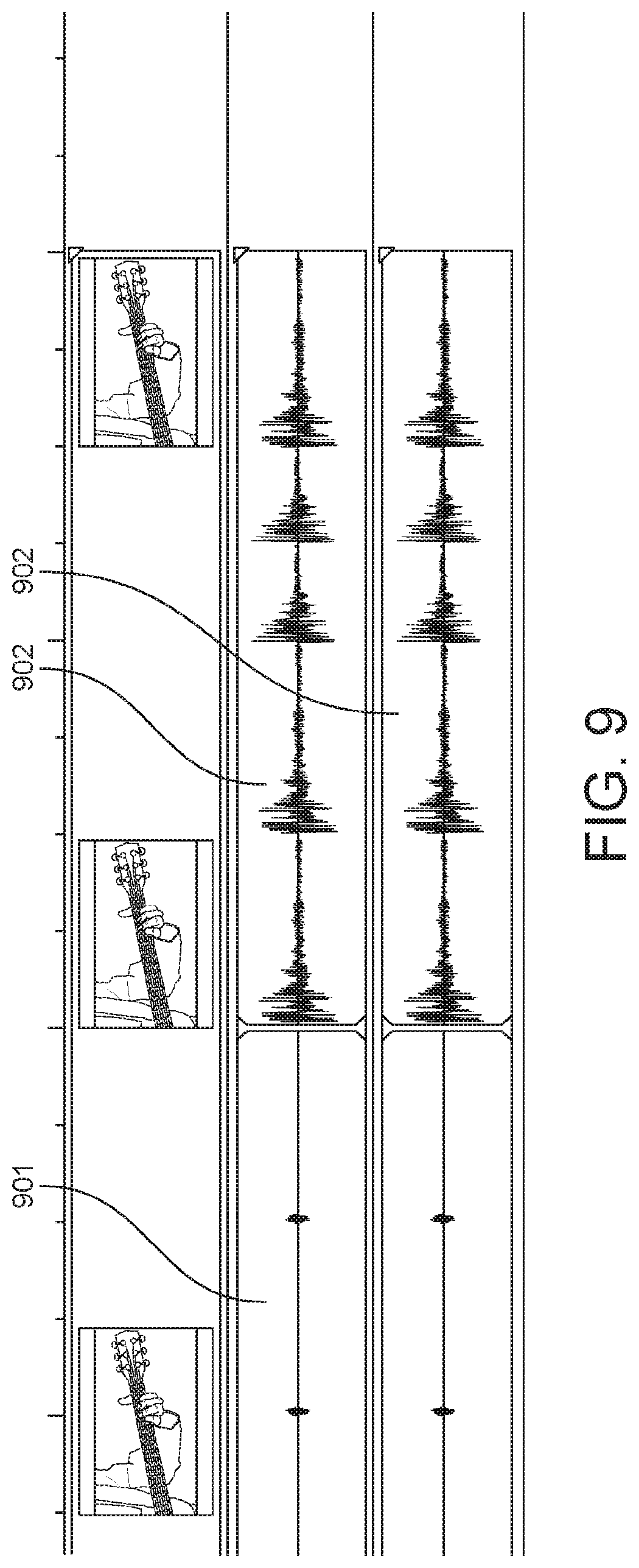 Patent US12100309 Figure 9 – System and method for reusable digital video templates incorporating cumulative sequential iteration technique in music education