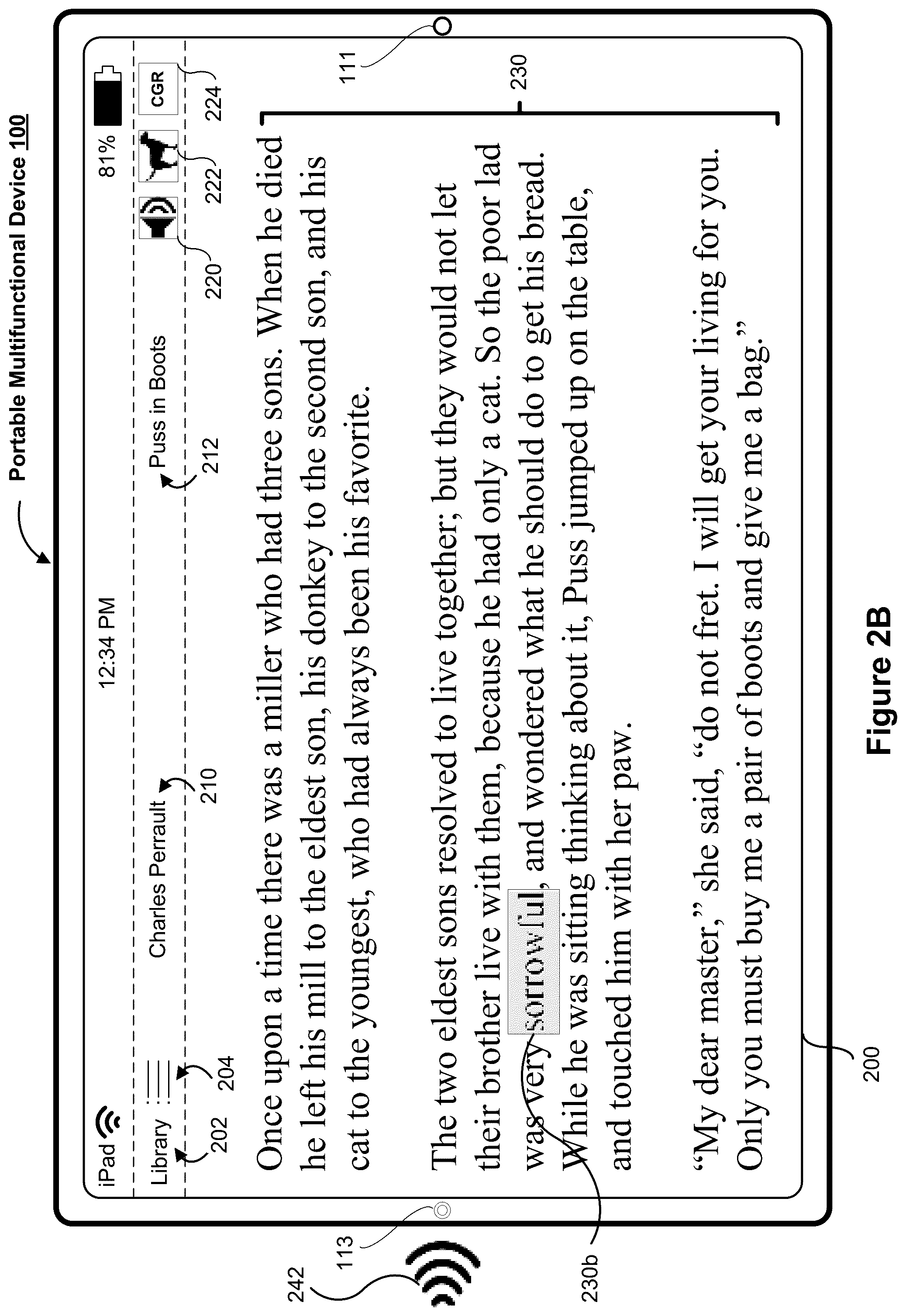 Patent US12100310 Figure 3 – Interactive reading assistant