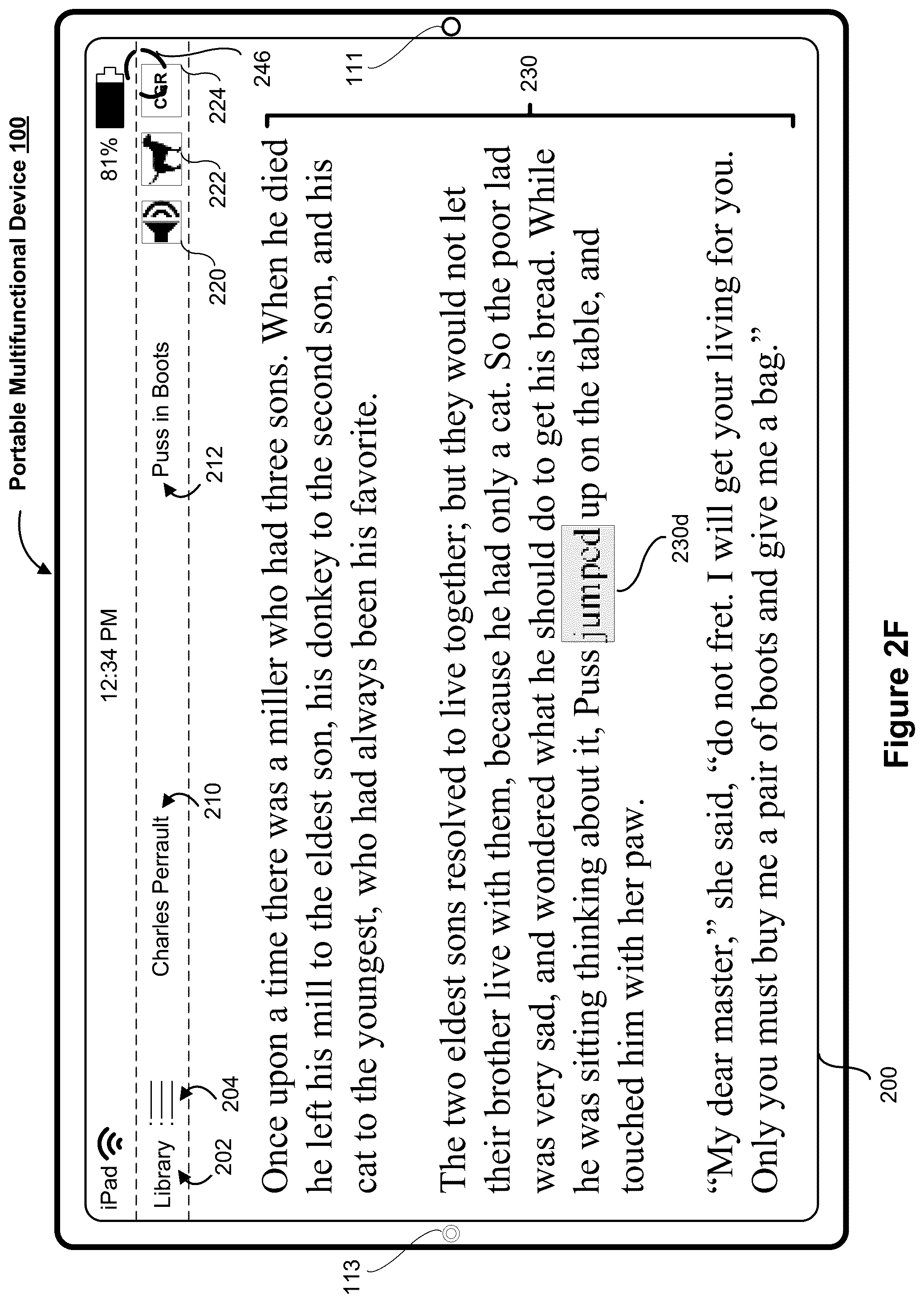 Patent US12100310 Figure 7 – Interactive reading assistant