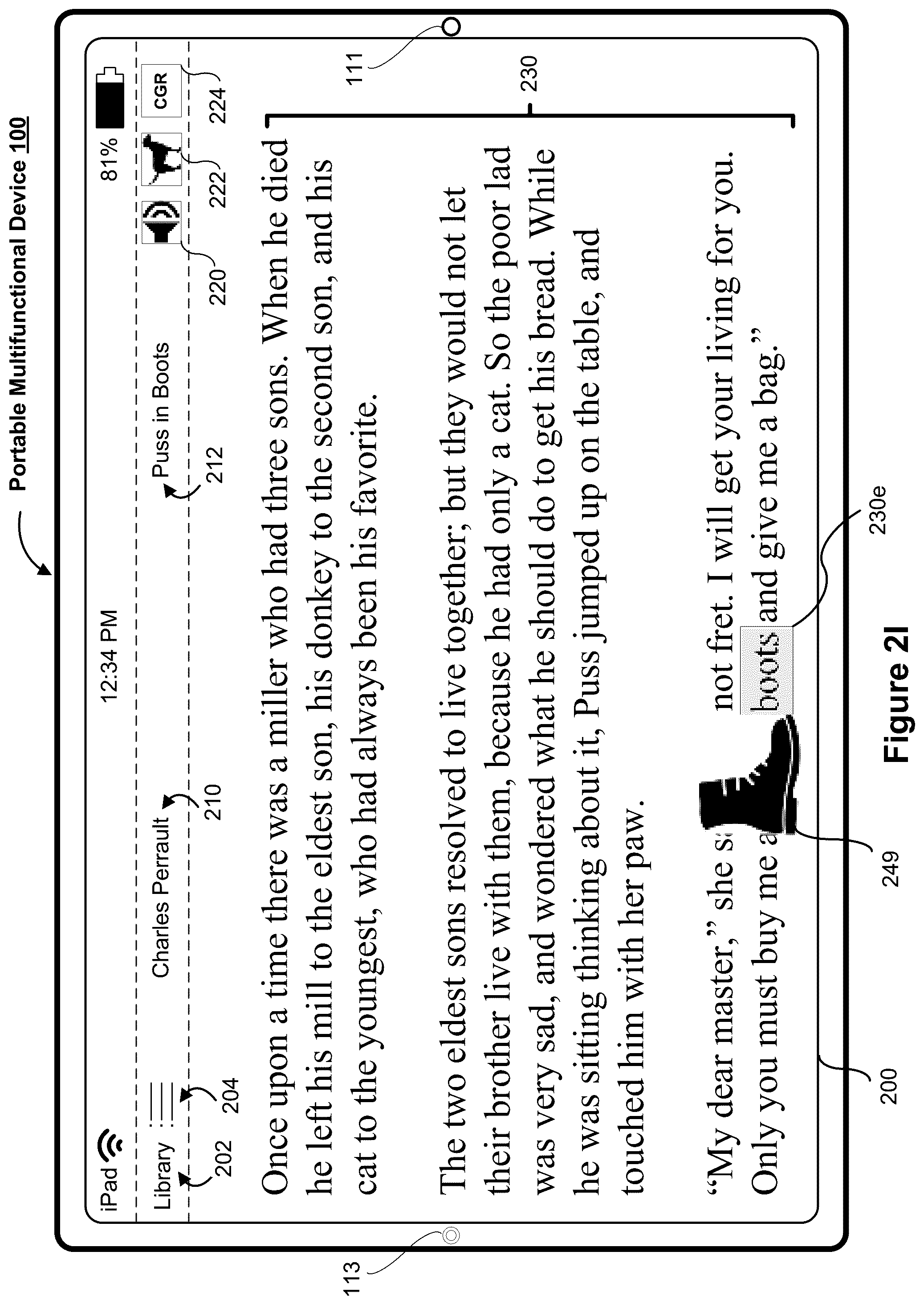 Patent US12100310 Figure 10 – Interactive reading assistant