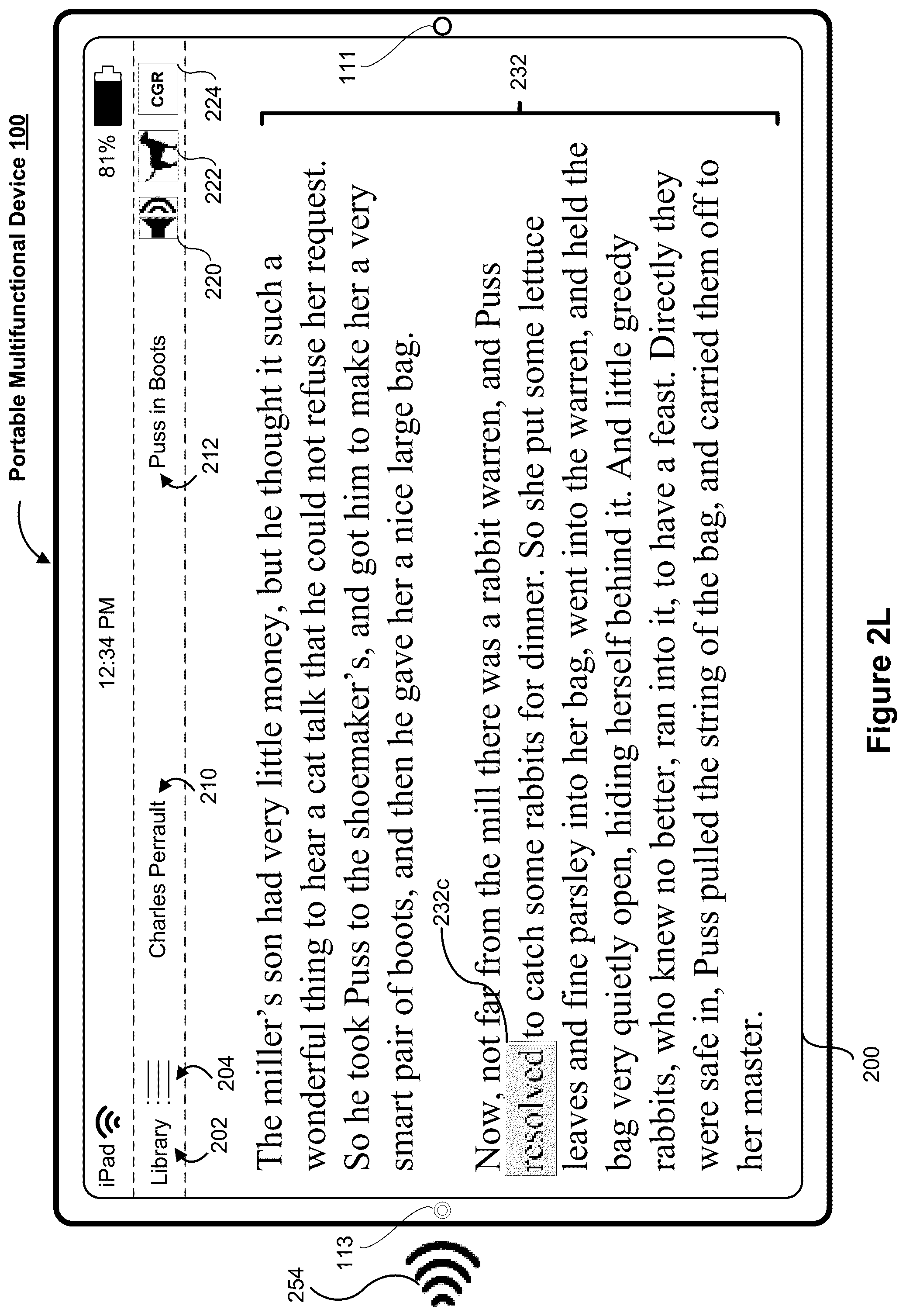 Patent US12100310 Figure 13 – Interactive reading assistant
