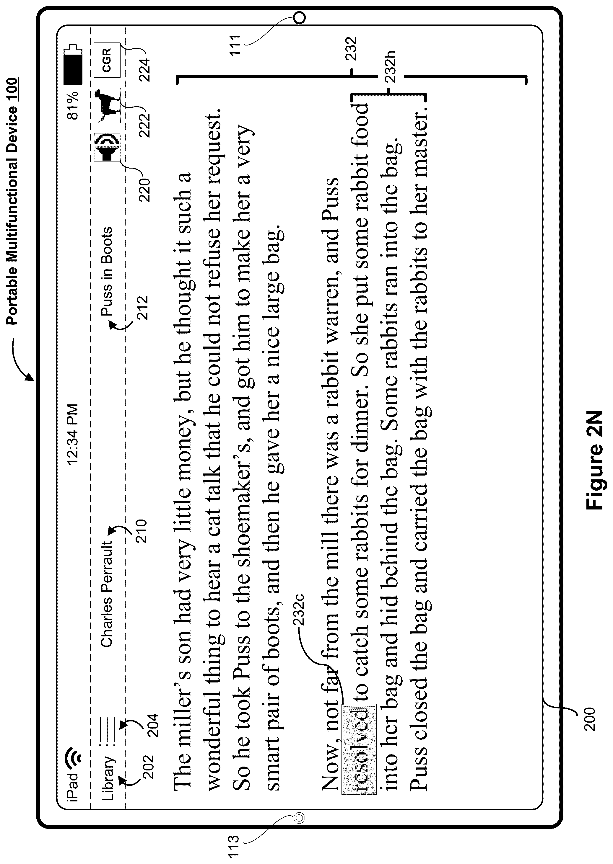 Patent US12100310 Figure 15 – Interactive reading assistant