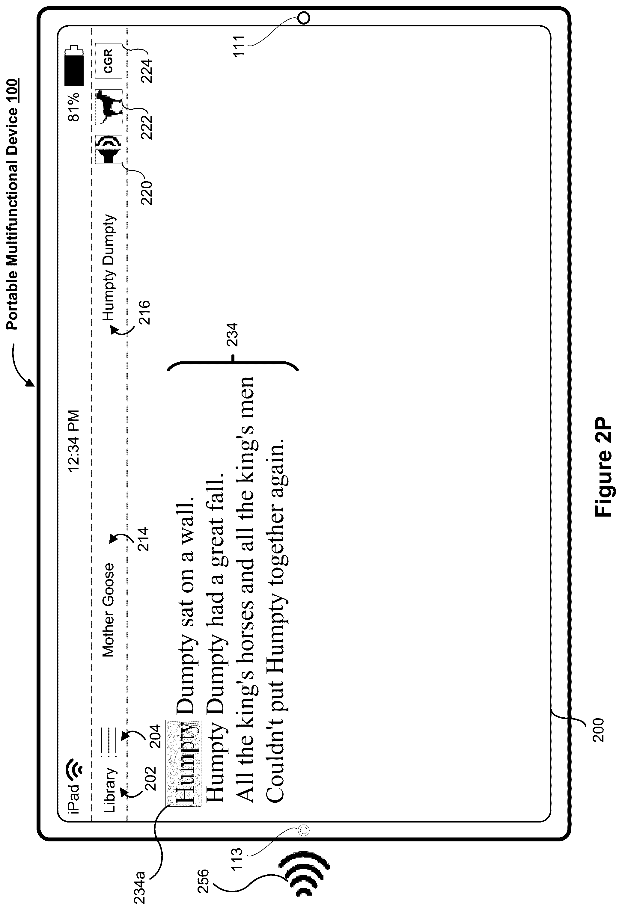 Patent US12100310 Figure 17 – Interactive reading assistant