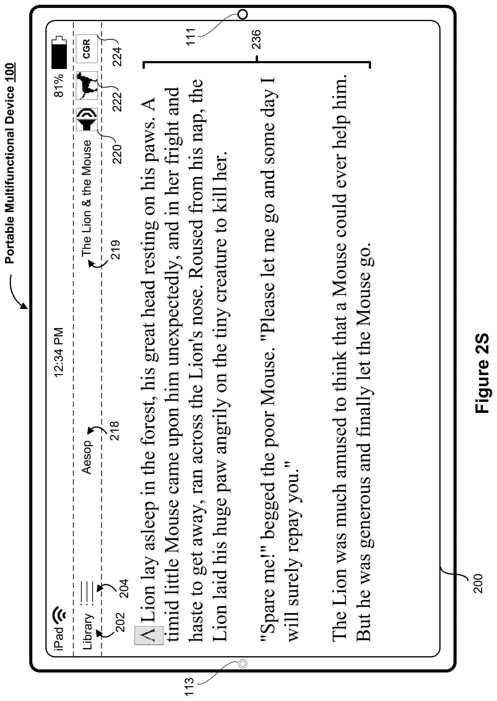 Patent US12100310 Figure 20 – Interactive reading assistant