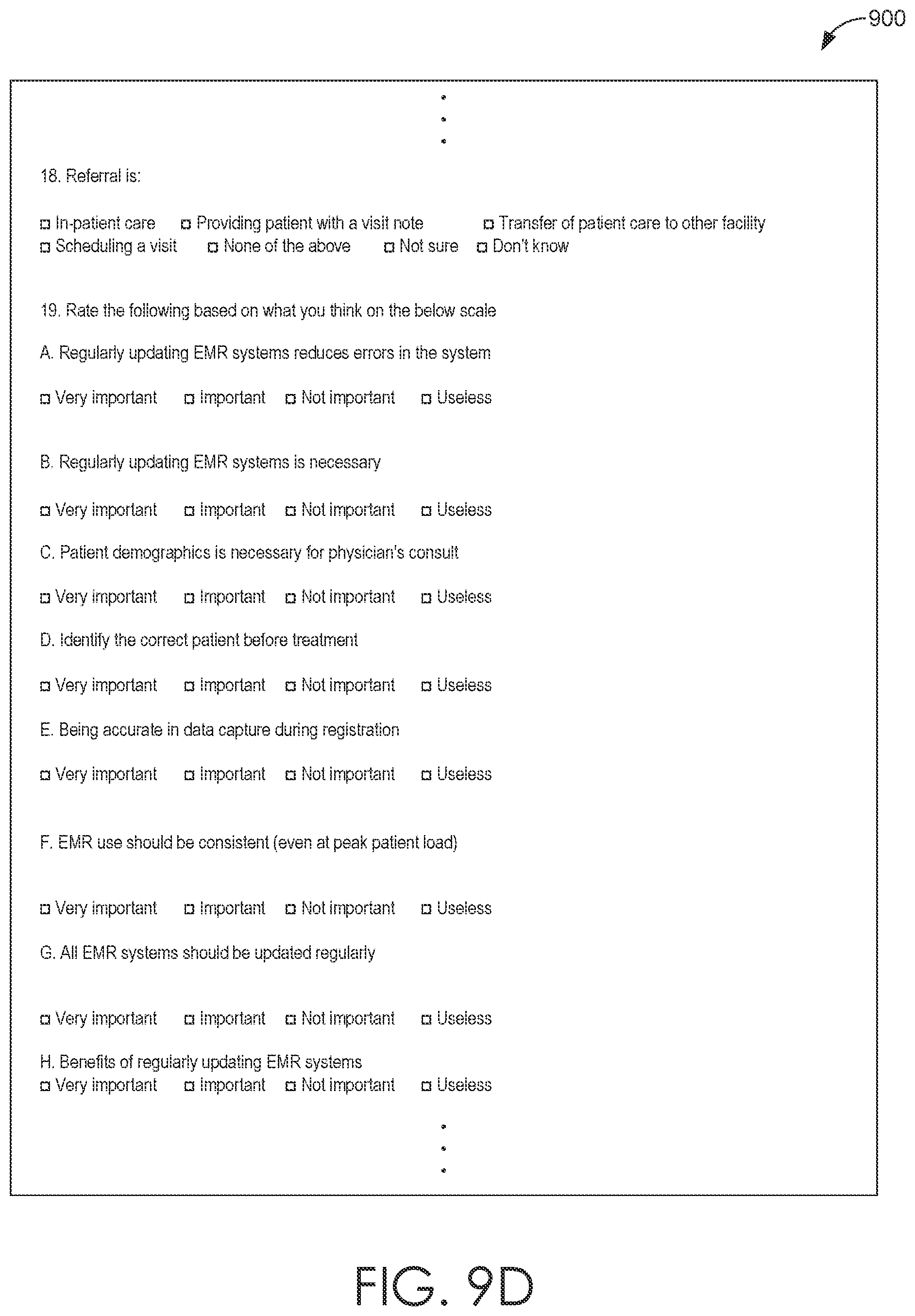 Patent US12100317 Figure 12 – System and method to objectively assess adoption to electronic medical record systems