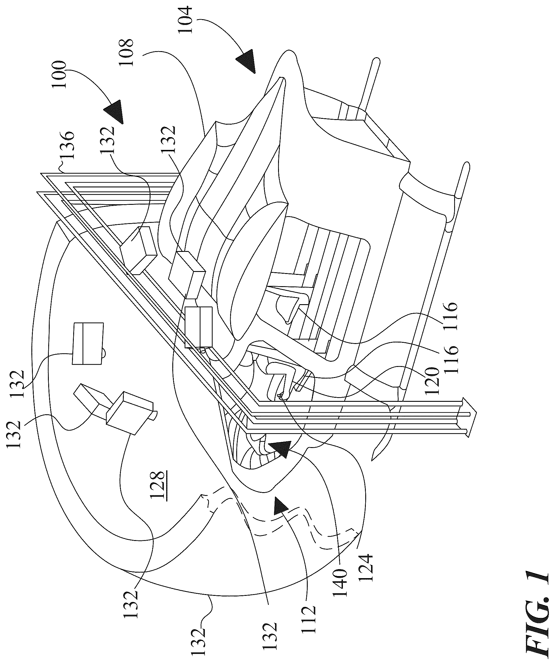 Patent US12100318 Figure 1 – Systems and methods for simulating an electrical vertical takeoff and landing (eVTOL) aircraft