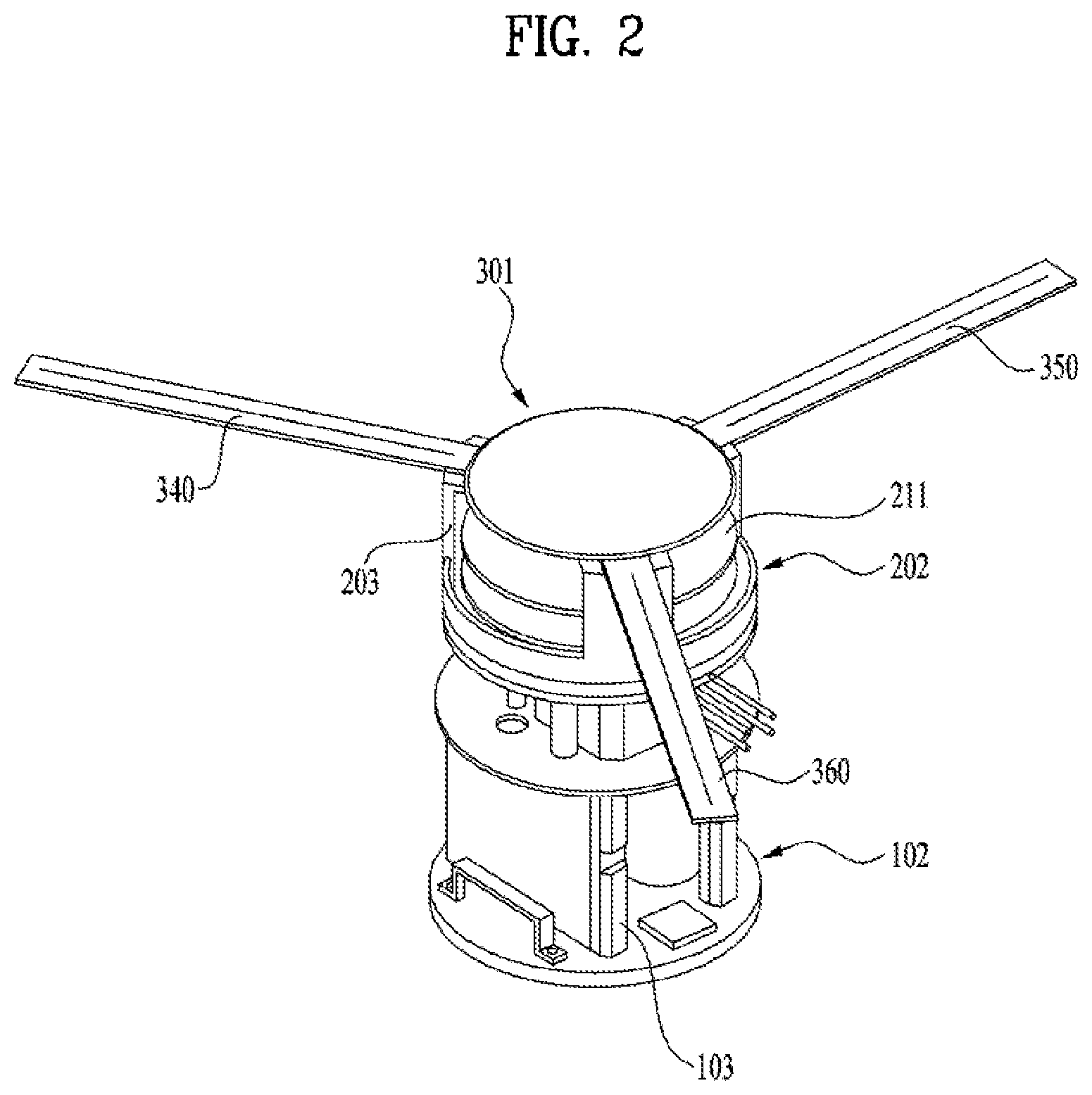 Patent US12100319 Figure 2 – Rotating display apparatus using semiconductor light-emitting device