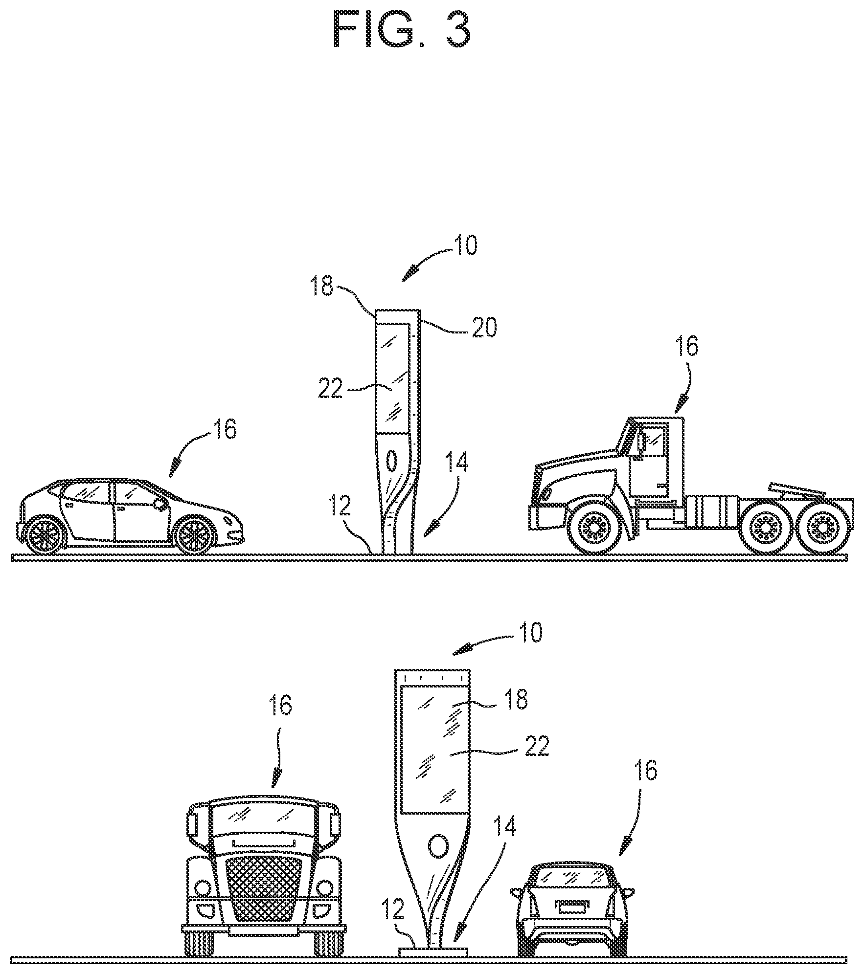 Patent US12100320 Figure 3 – Billboard advertising structure