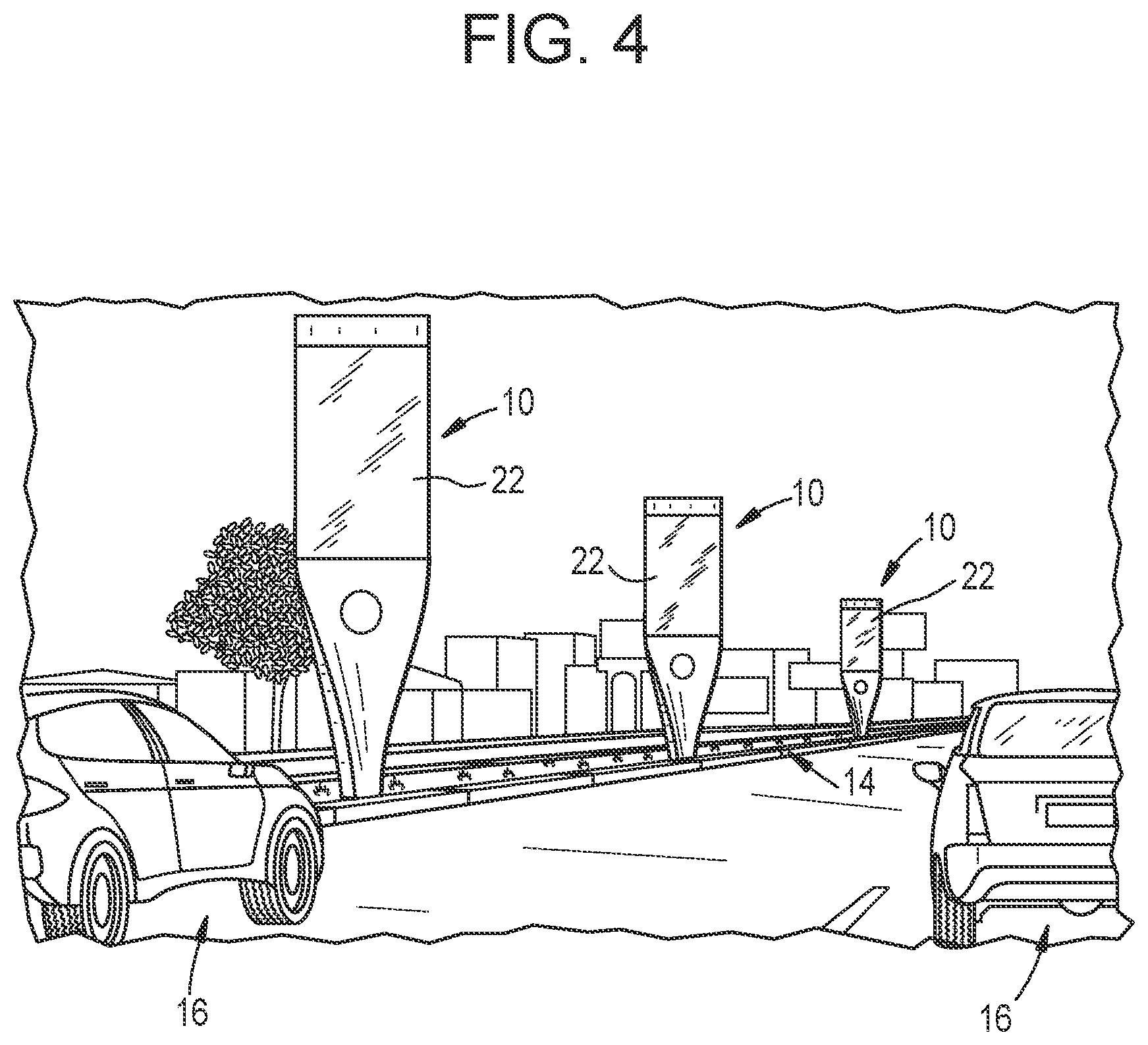 Patent US12100320 Figure 4 – Billboard advertising structure