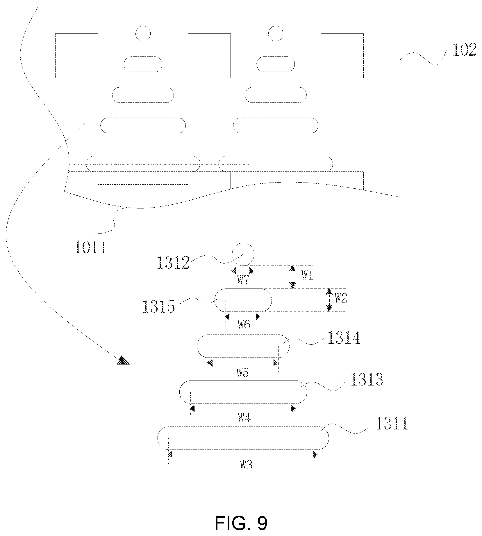 Patent US12100321 Figure 8 – Stretchable display module and stretchable display device