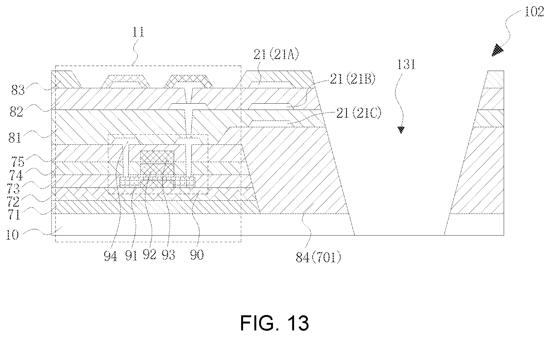 Patent US12100321 Figure 11 – Stretchable display module and stretchable display device
