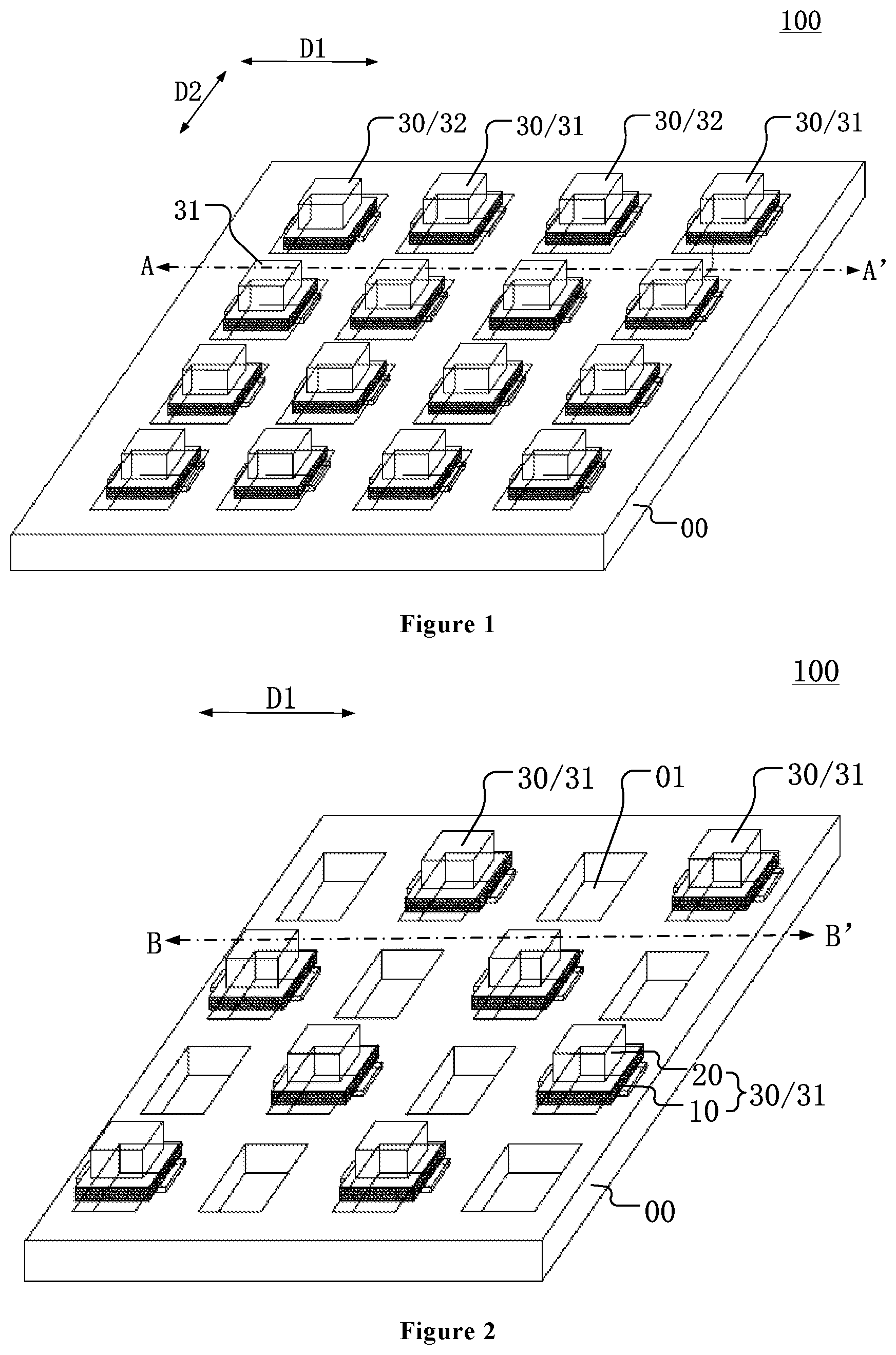 Patent US12100322 Figure 1 – Stretchable display panel and control method, and display device