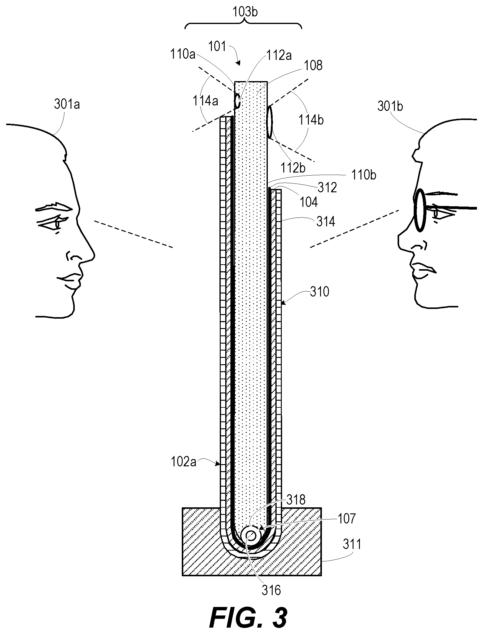 Patent US12100323 Figure 3 – Managing concurrent use of front and back portions of an adaptive rollable display device based on imaging user(s)