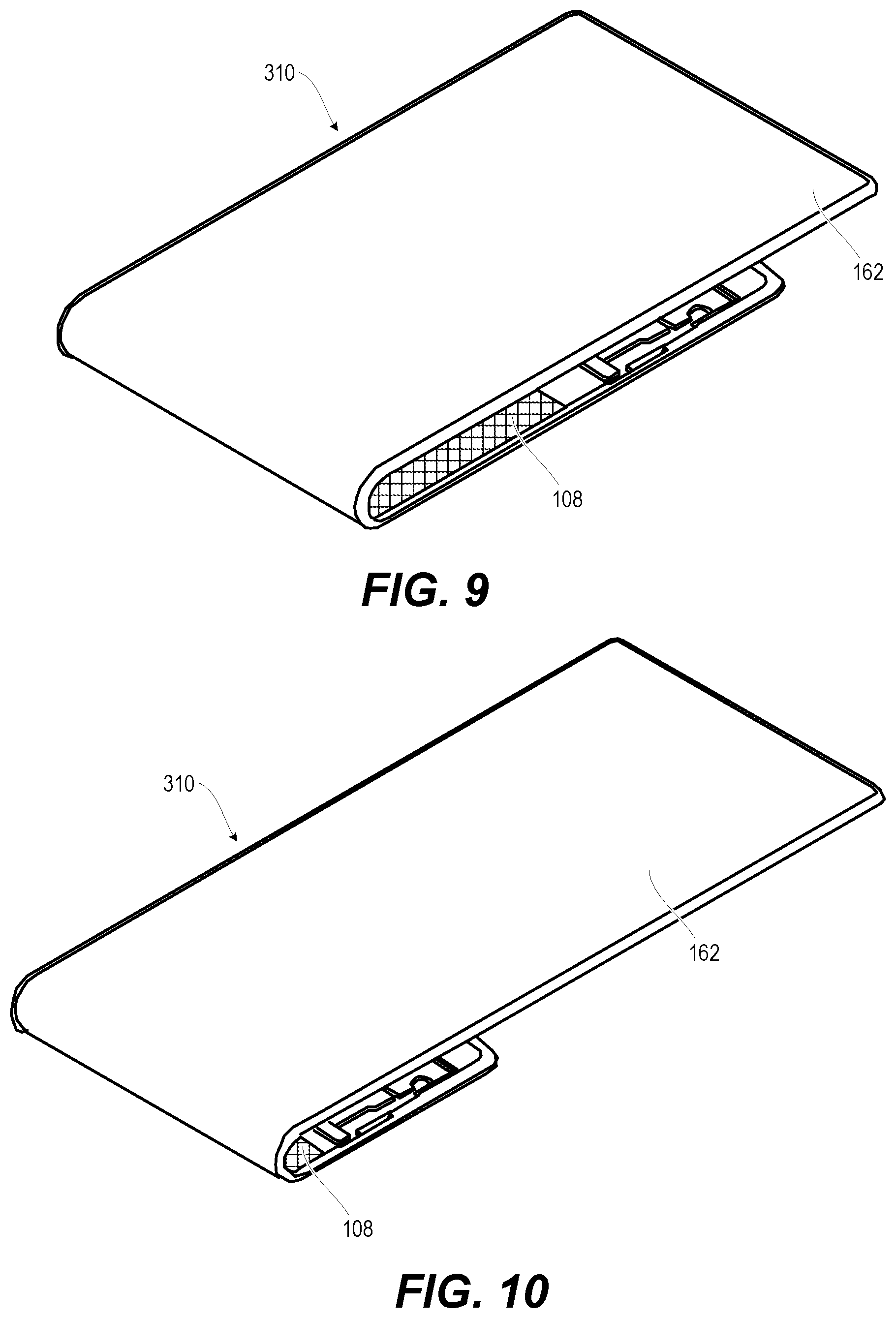 Patent US12100323 Figure 8 – Managing concurrent use of front and back portions of an adaptive rollable display device based on imaging user(s)