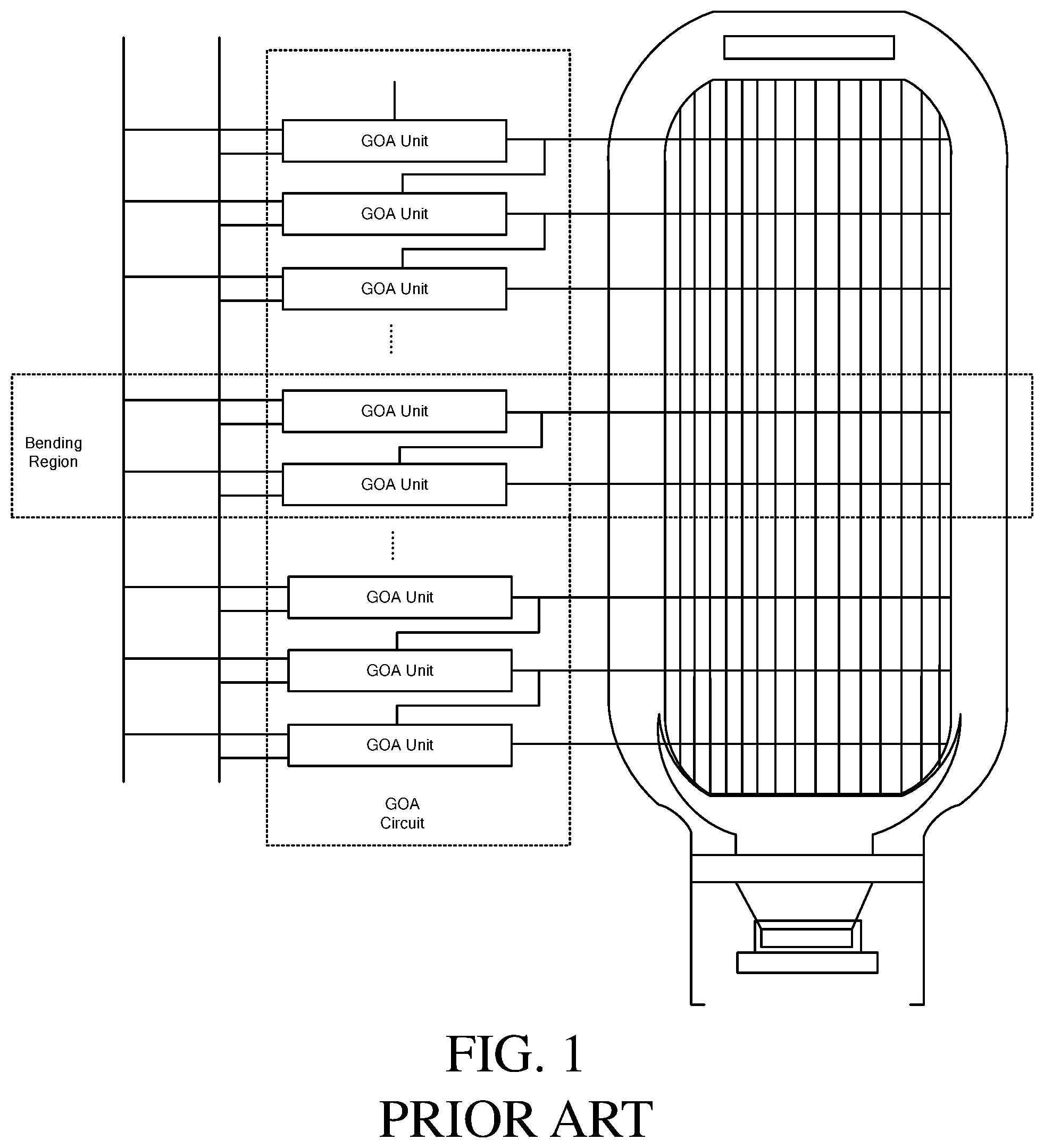 Patent US12100325 Figure 1 – Display panel and display device