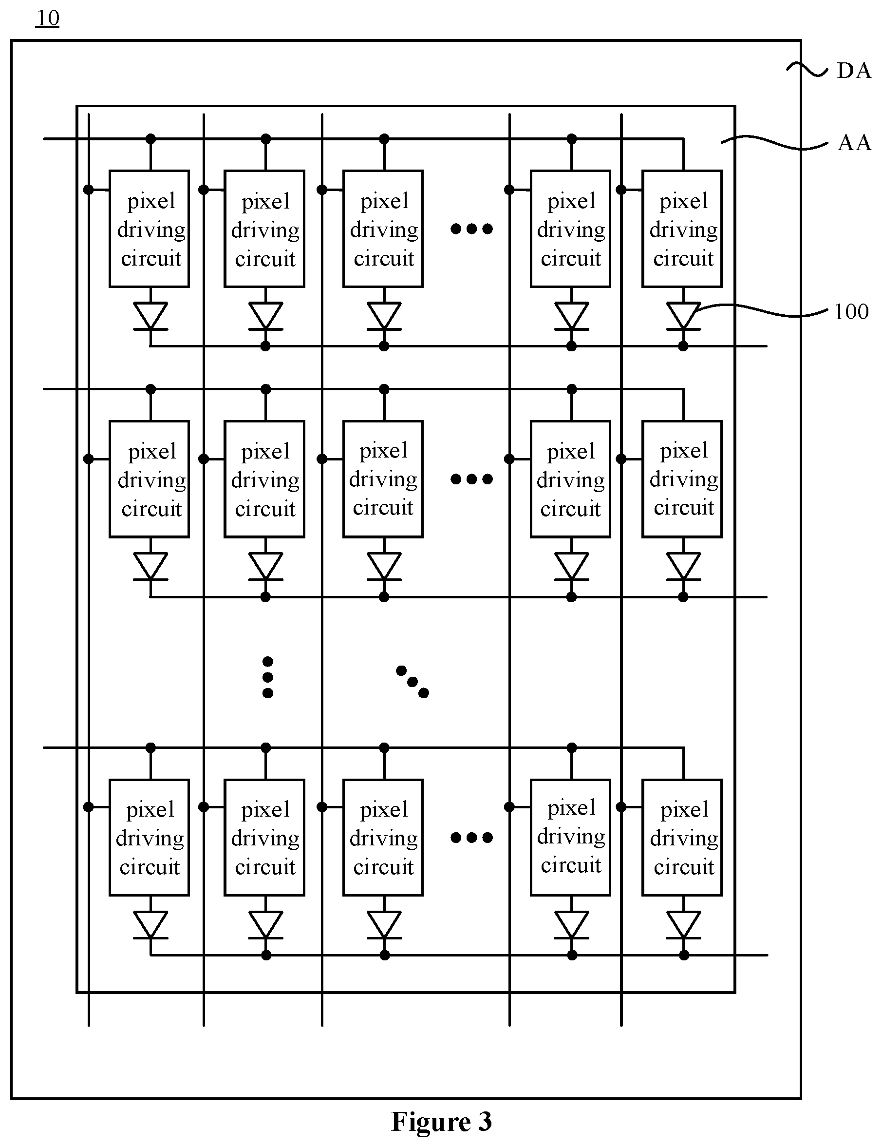 Patent US12100328 Figure 3 – Display panel and display device