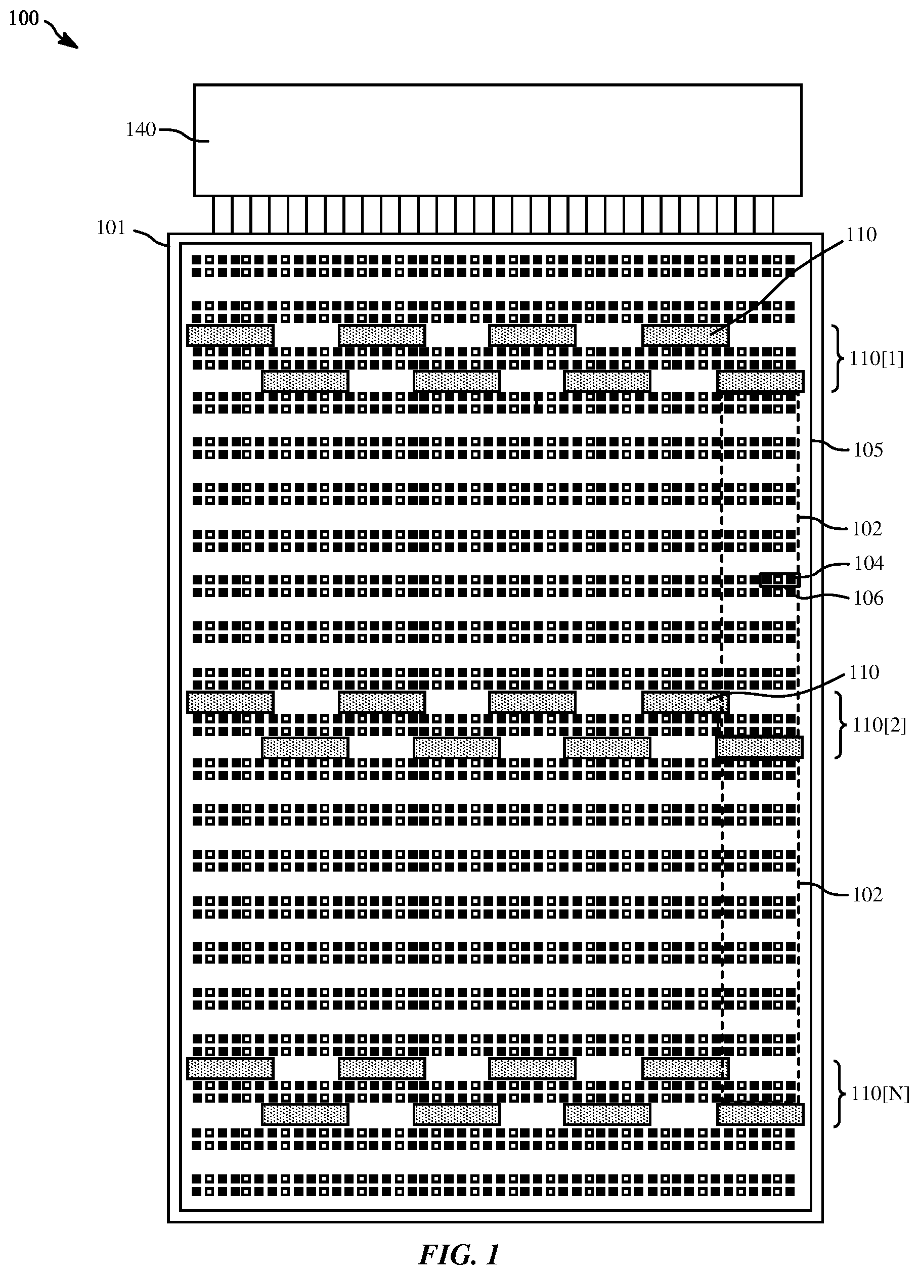 Patent US12100333 Figure 1 – Hybrid architecture for zero border display