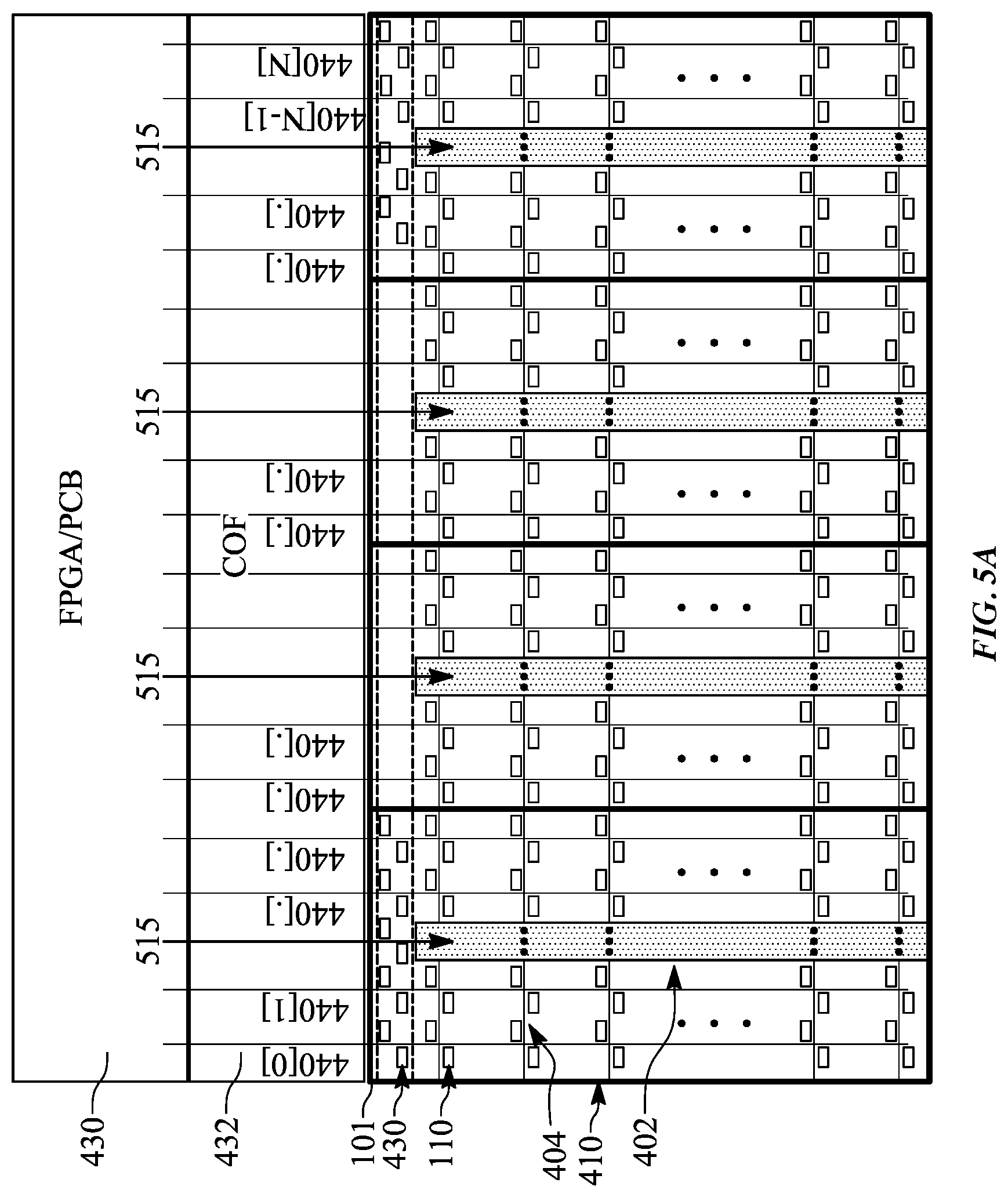 Patent US12100333 Figure 5 – Hybrid architecture for zero border display