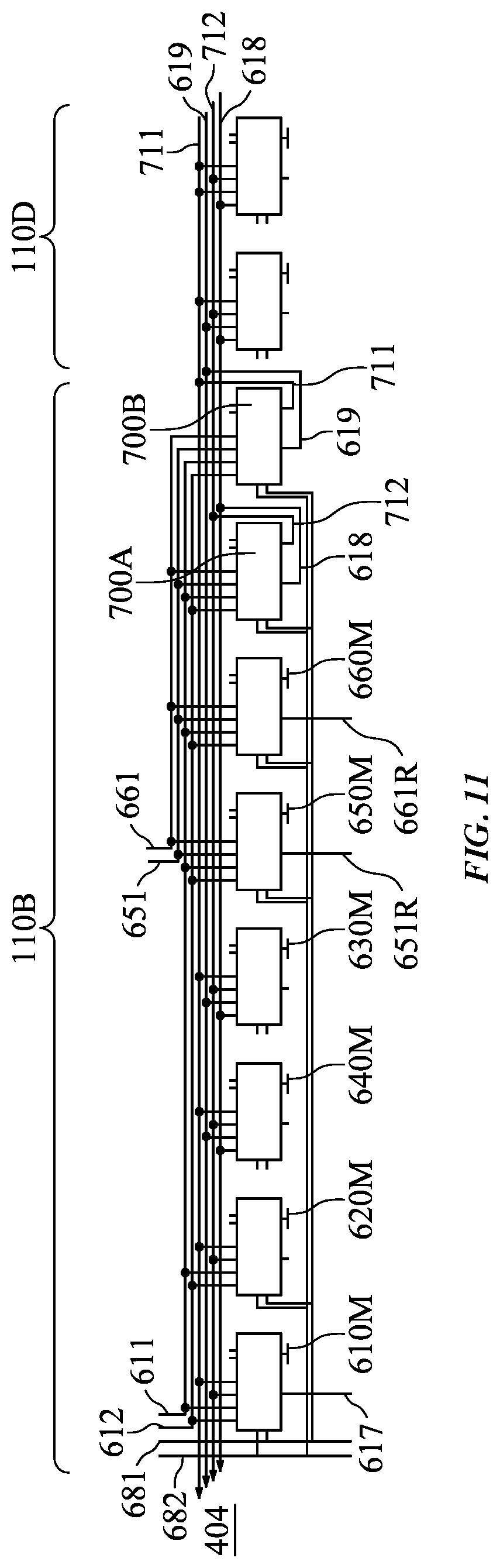 Patent US12100333 Figure 12 – Hybrid architecture for zero border display