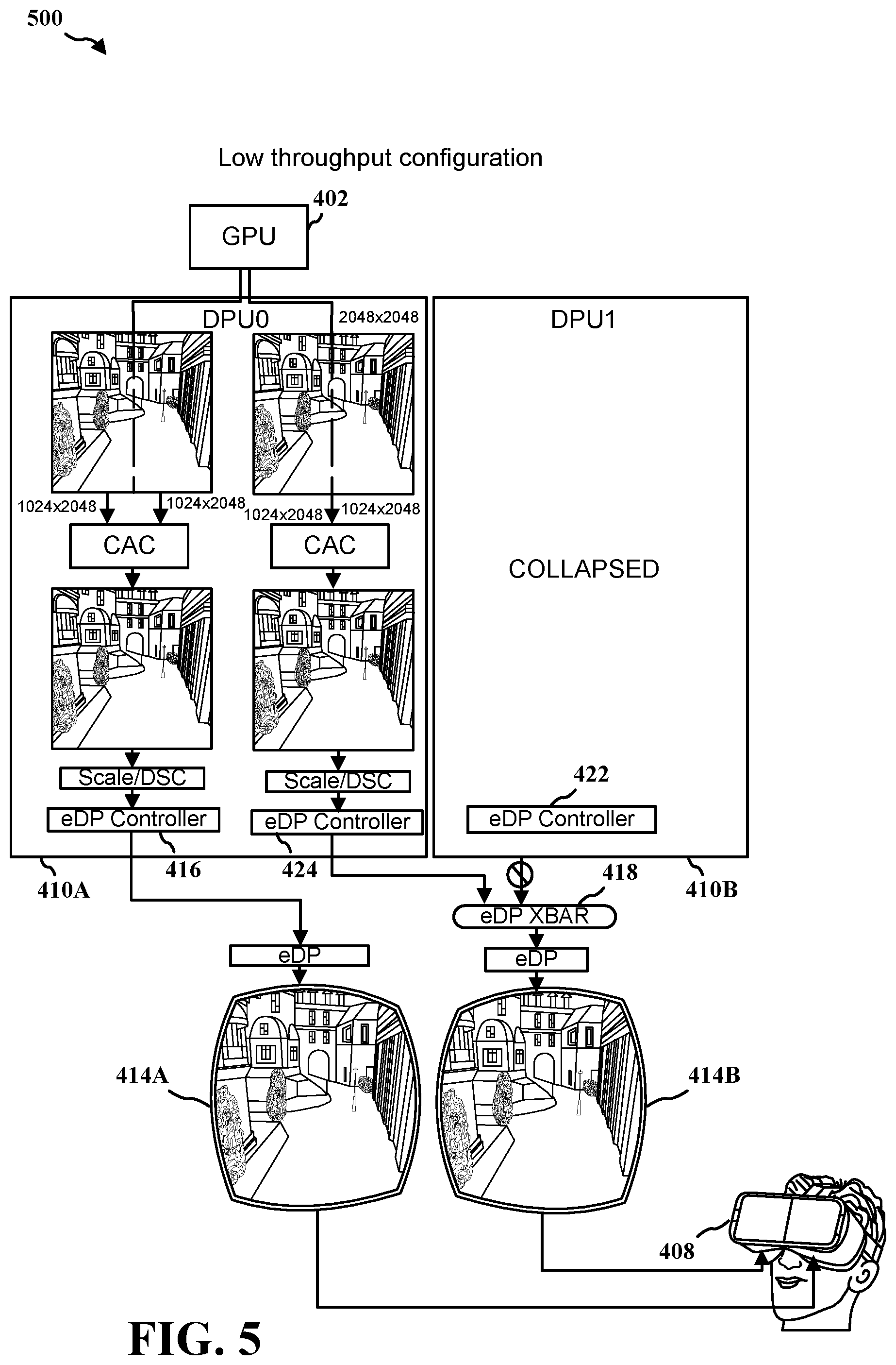 Patent US12100335 Figure 5 – Power efficient display architecture