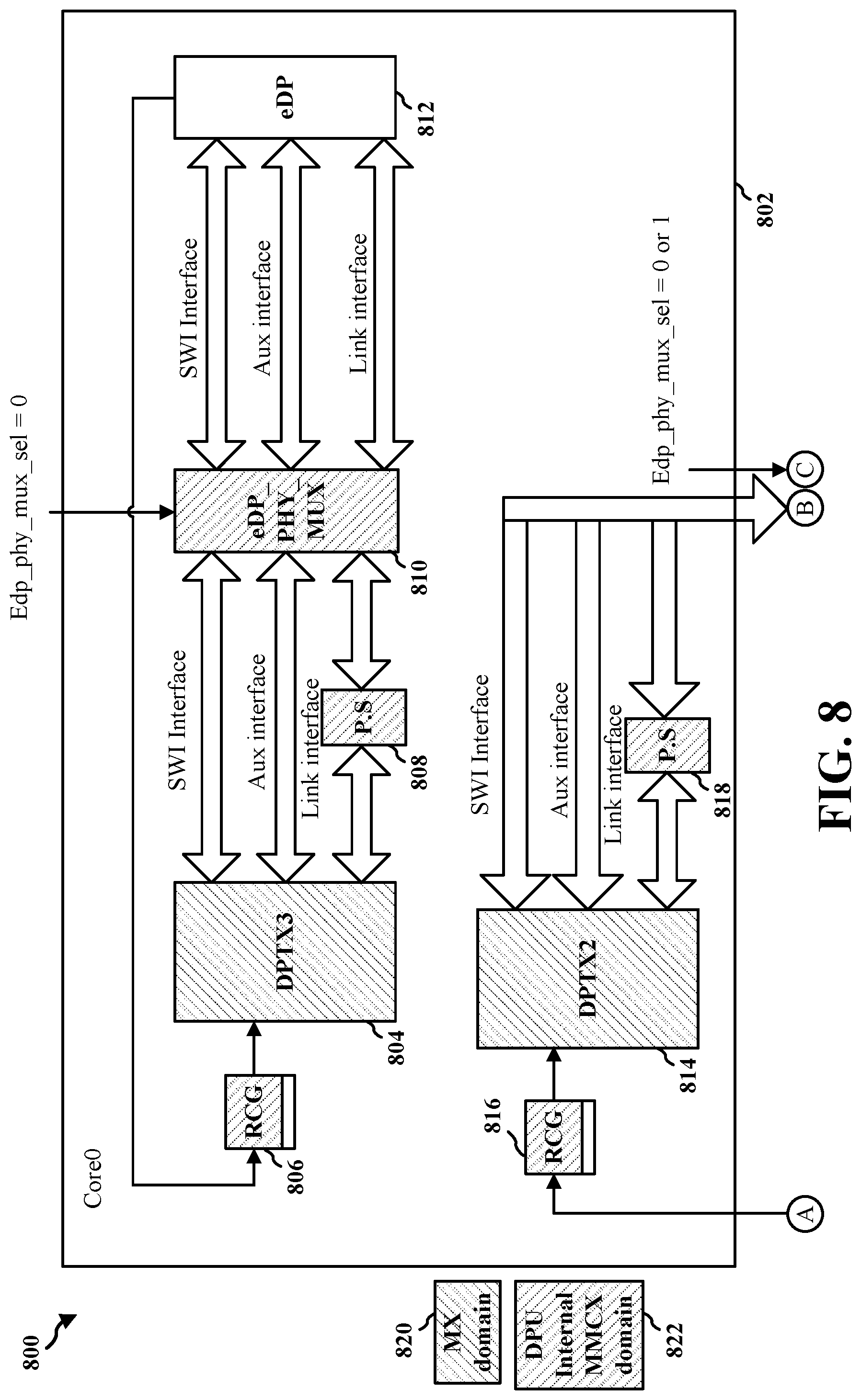 Patent US12100335 Figure 8 – Power efficient display architecture