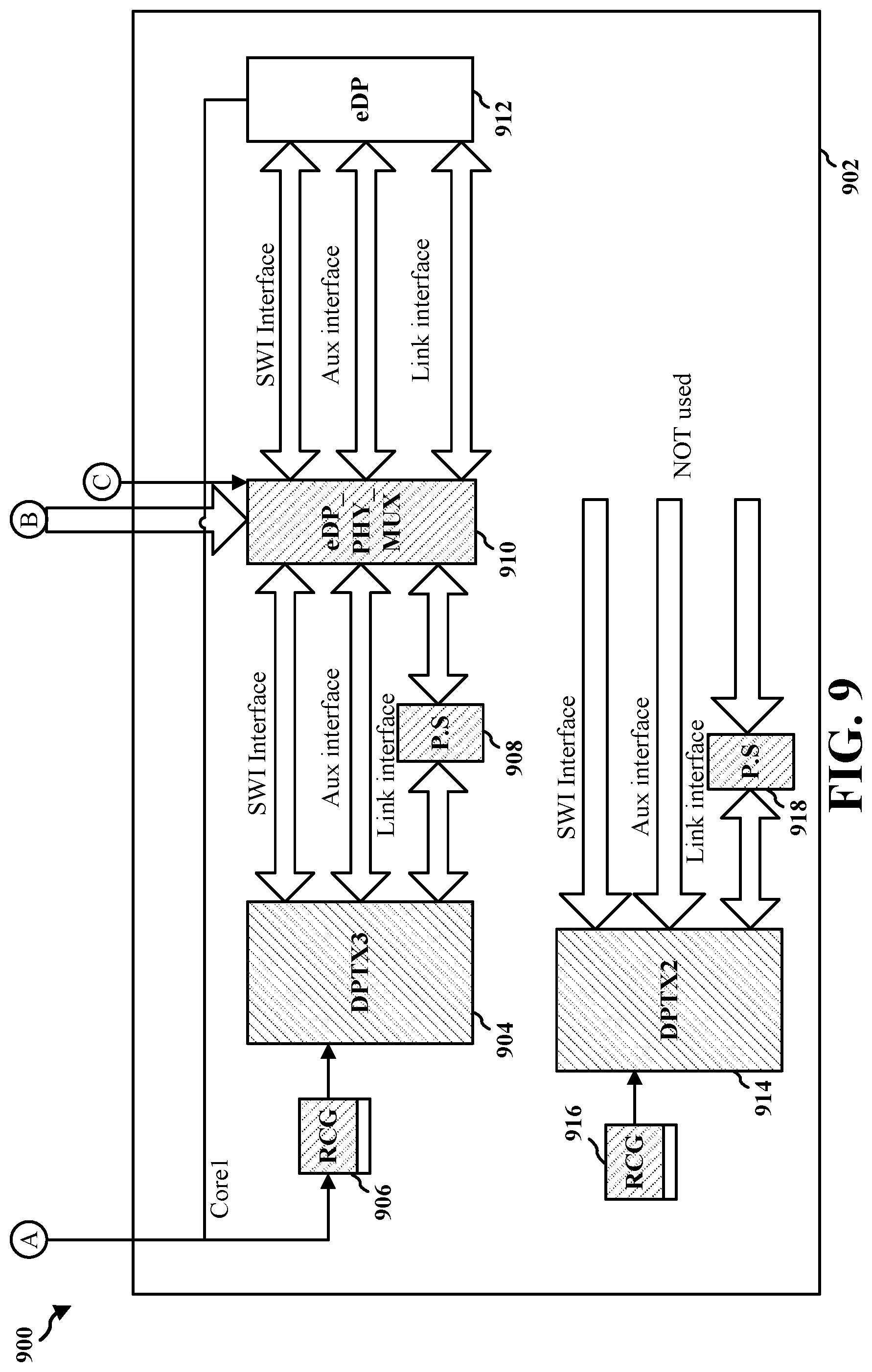 Patent US12100335 Figure 9 – Power efficient display architecture