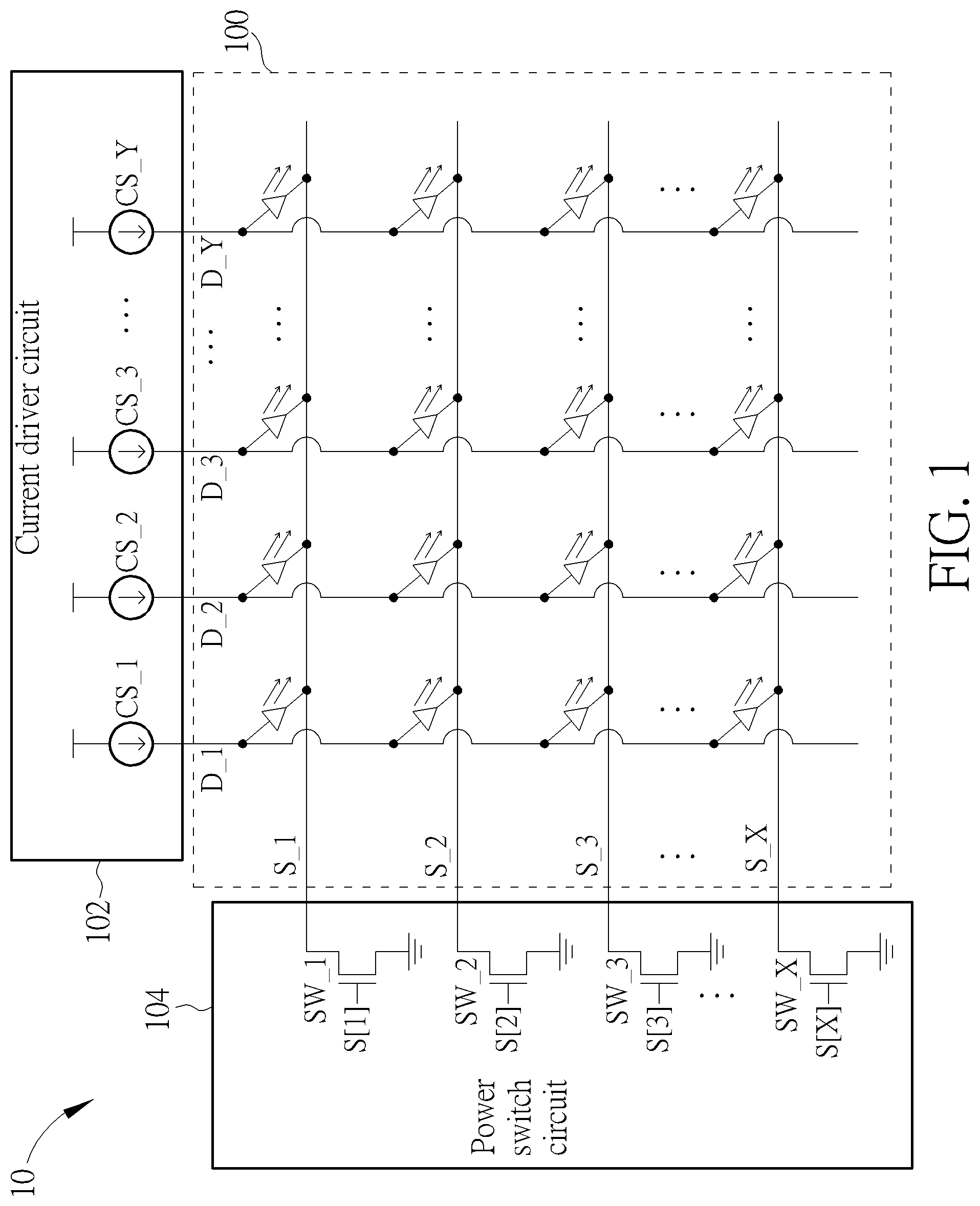 Patent US12100339 Figure 1 – Method of scanning display panel and related display driver
