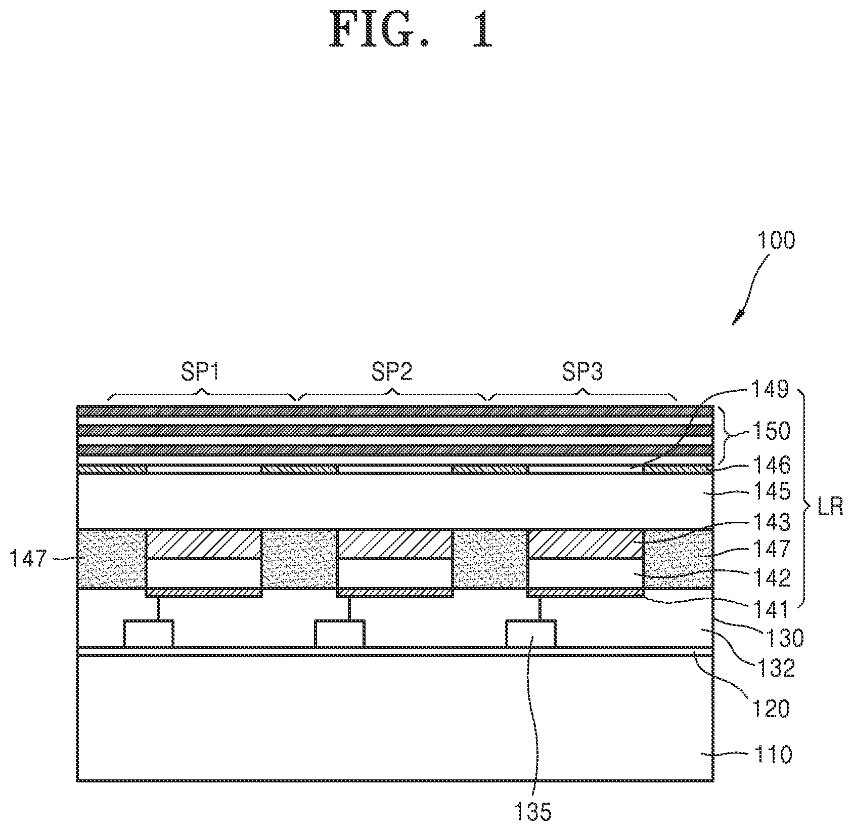 Patent US12100340 Figure 1 – Display apparatus and method of manufacturing the same