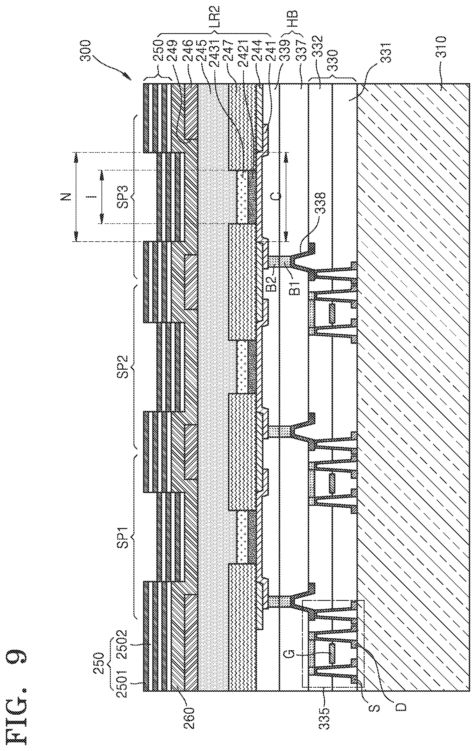Patent US12100340 Figure 9 – Display apparatus and method of manufacturing the same