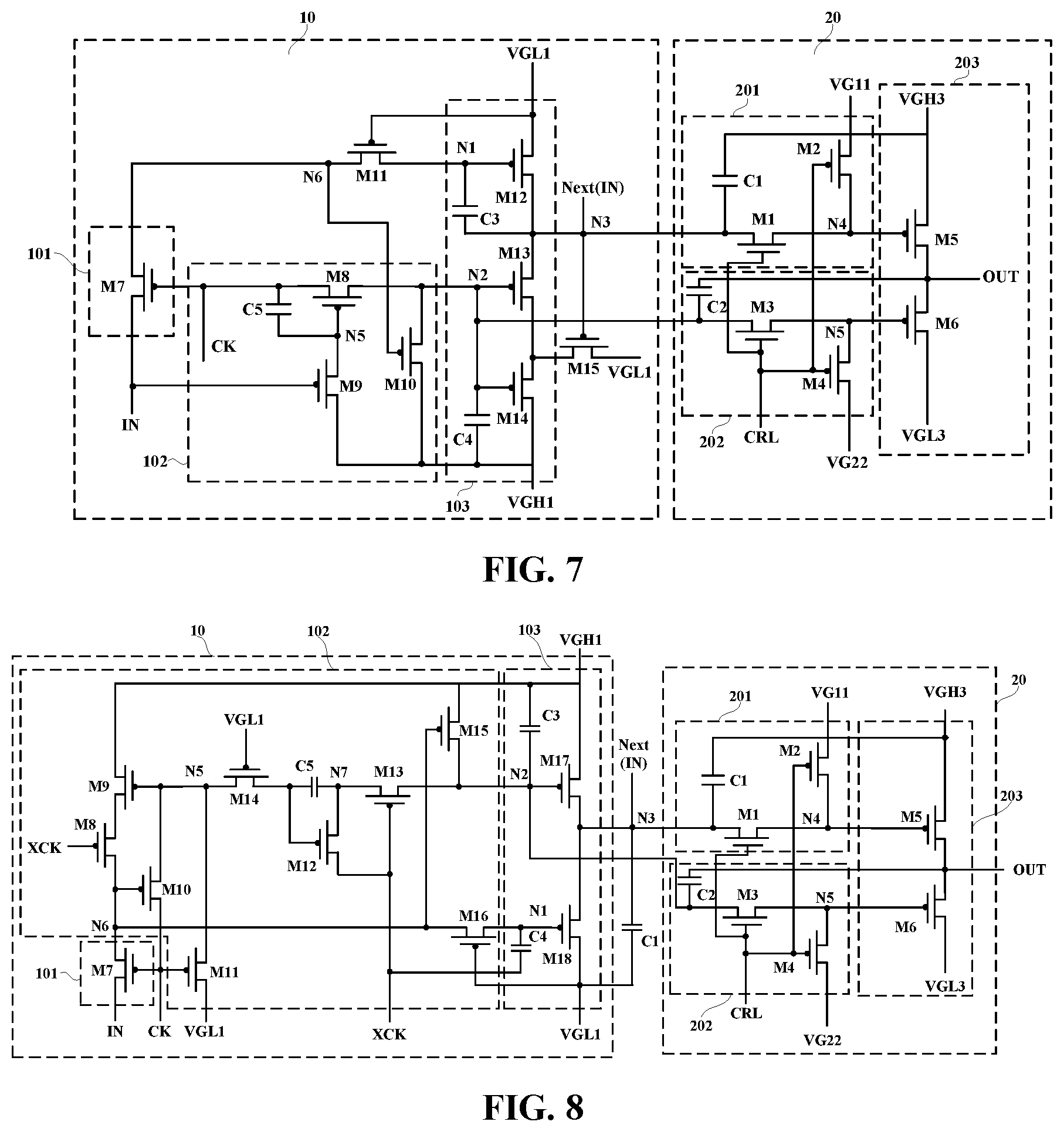 Patent US12100342 Figure 5 – Display panel and display having cascaded shift registers