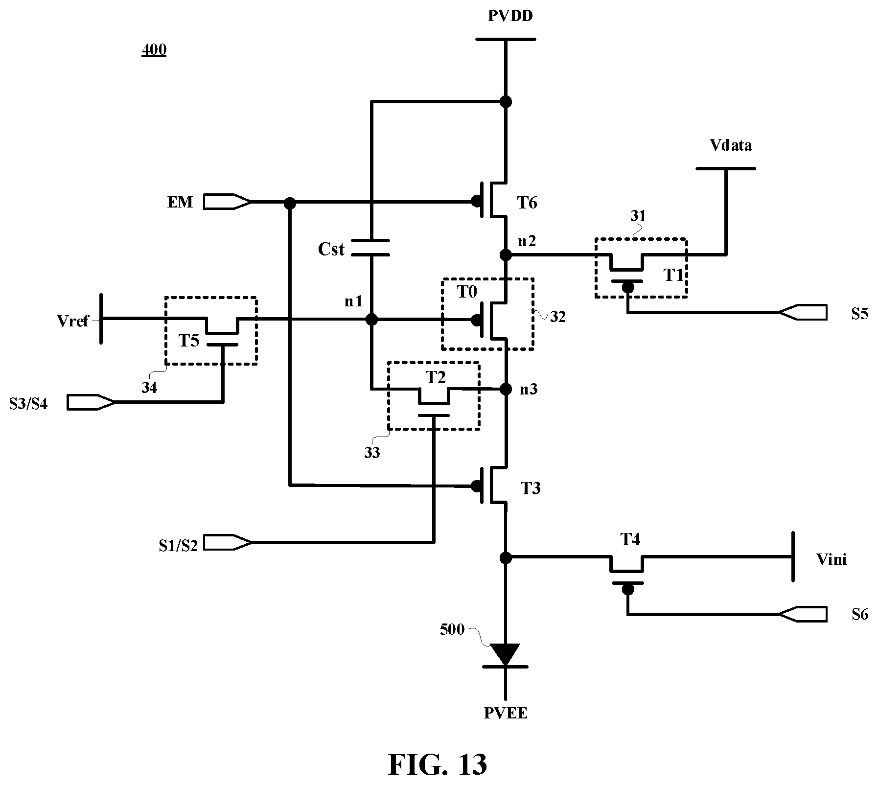 Patent US12100342 Figure 8 – Display panel and display having cascaded shift registers