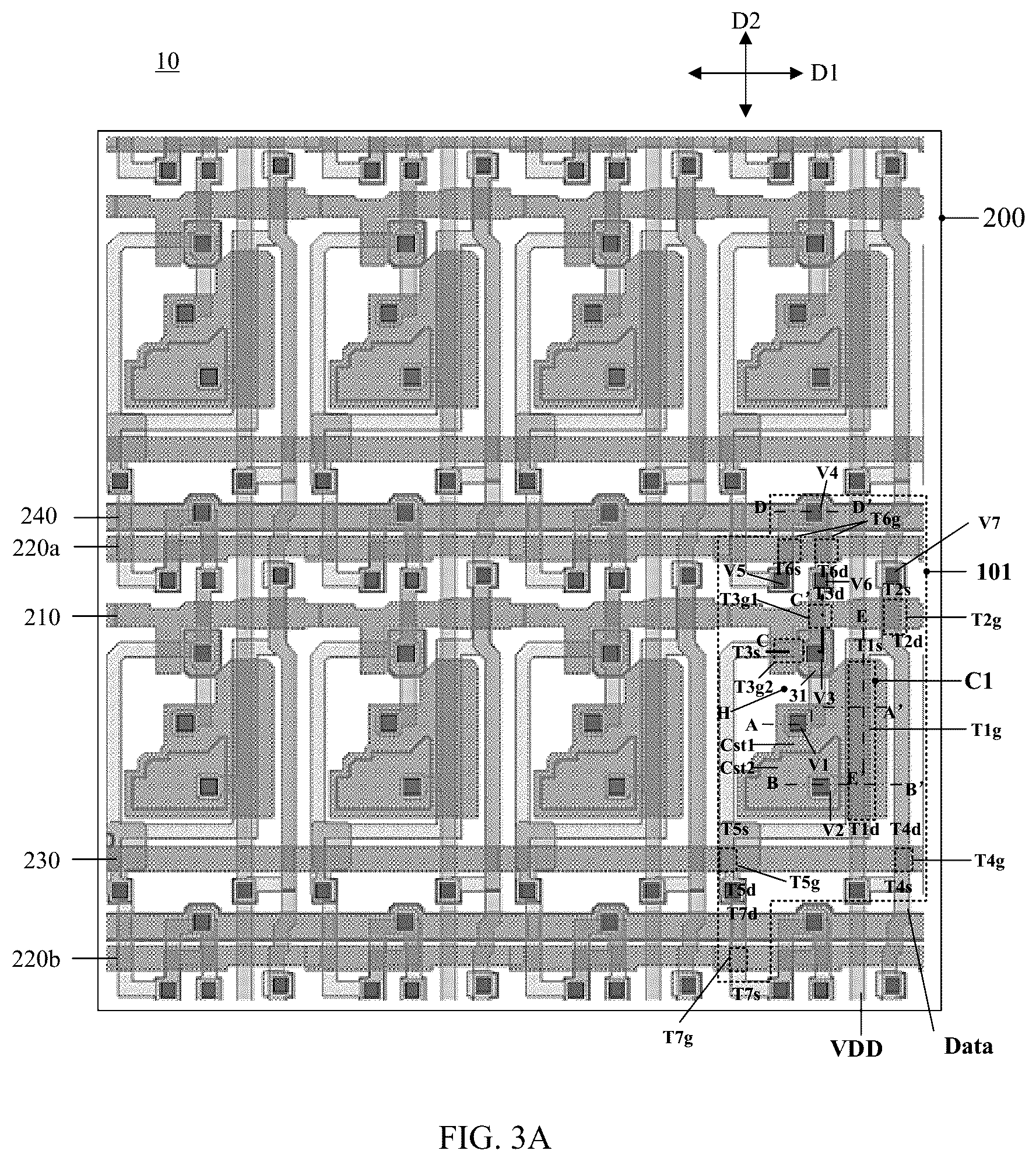 Patent US12100349 Figure 3 – Display substrate and display device