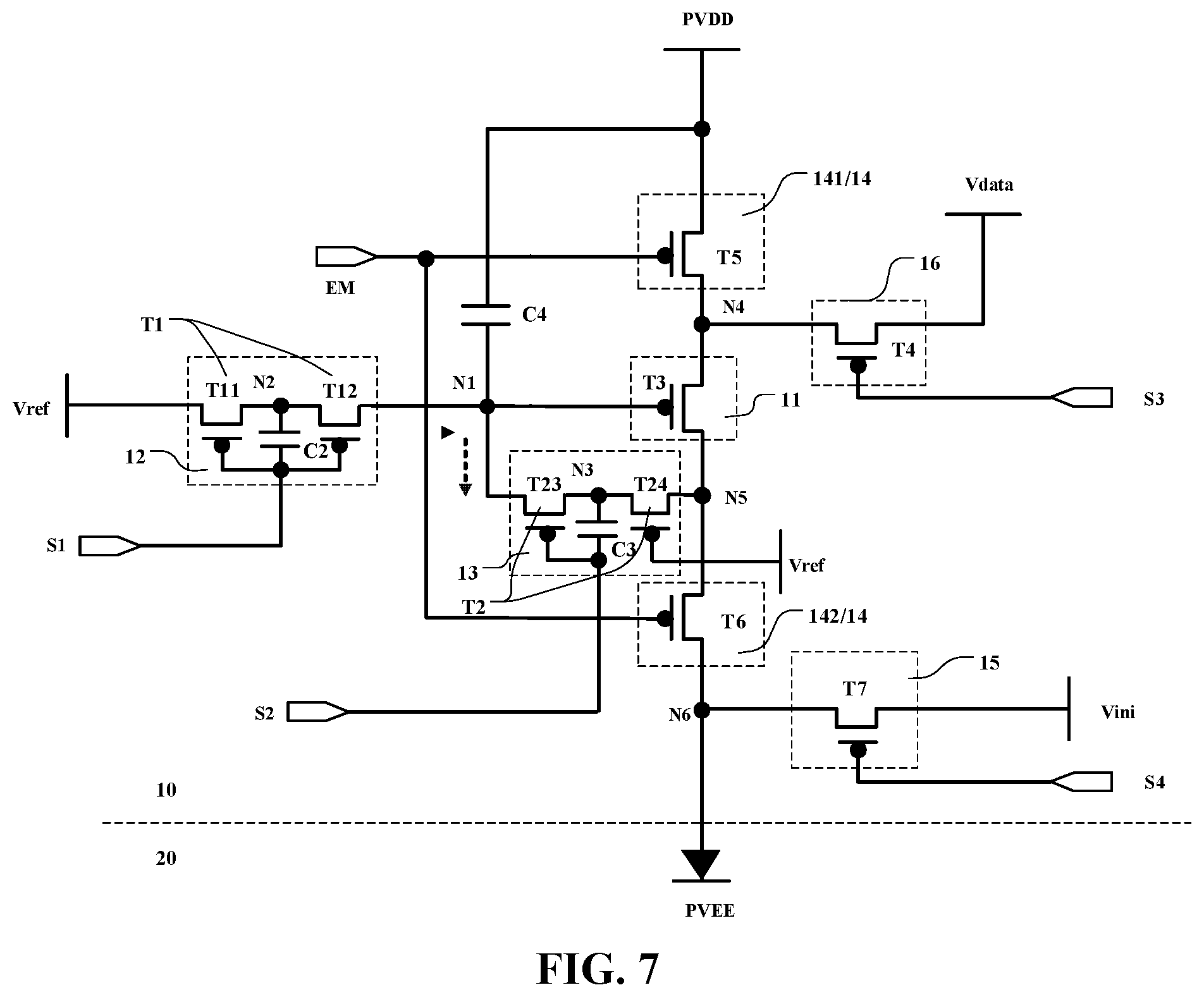 Patent US12100352 Figure 6 – Display panel and display device