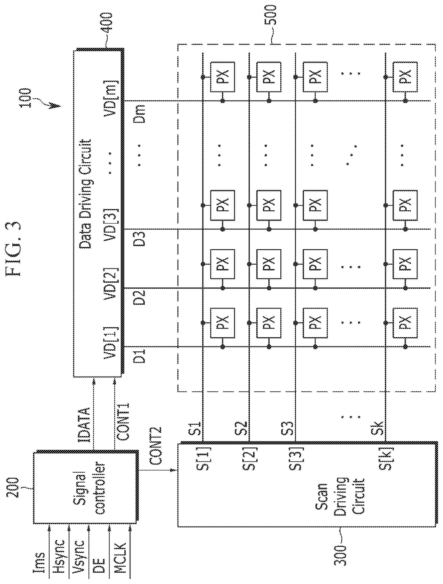 Patent US12100354 Figure 3 – Driving circuit and display device including the same