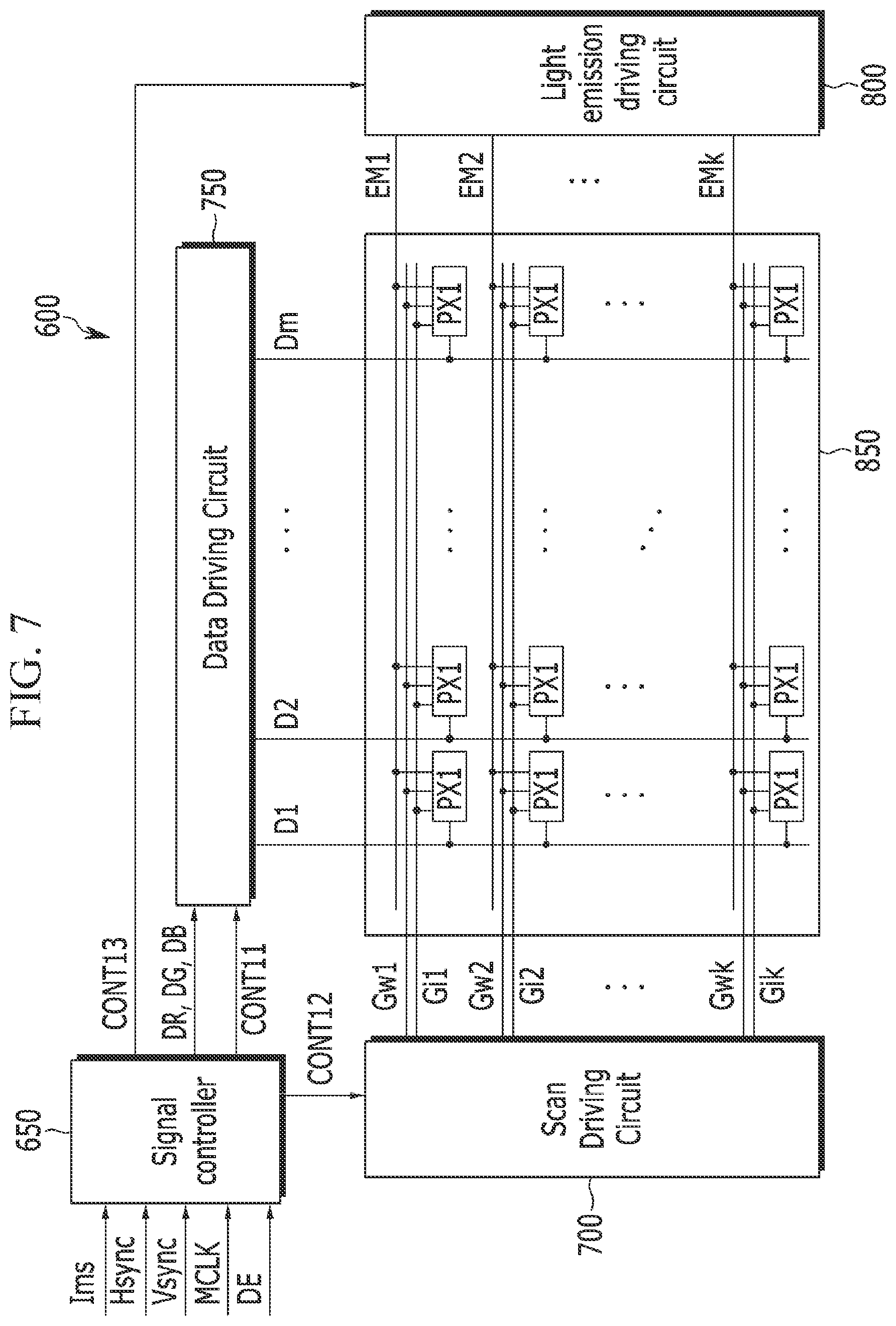 Patent US12100354 Figure 8 – Driving circuit and display device including the same