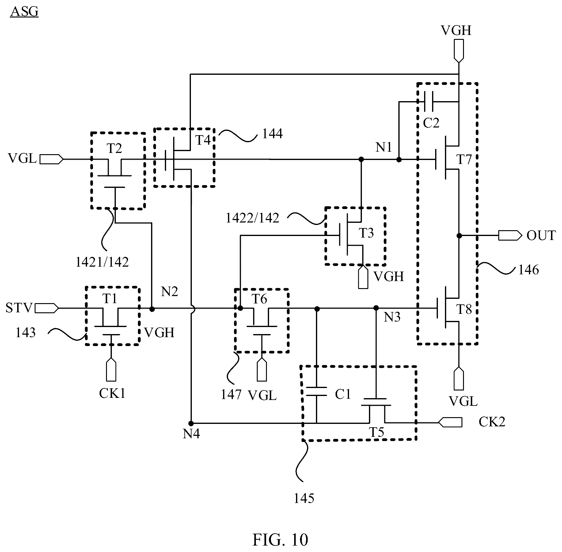 Patent US12100356 Figure 8 – Shift register, gate drive circuit, display panel, and electronic device