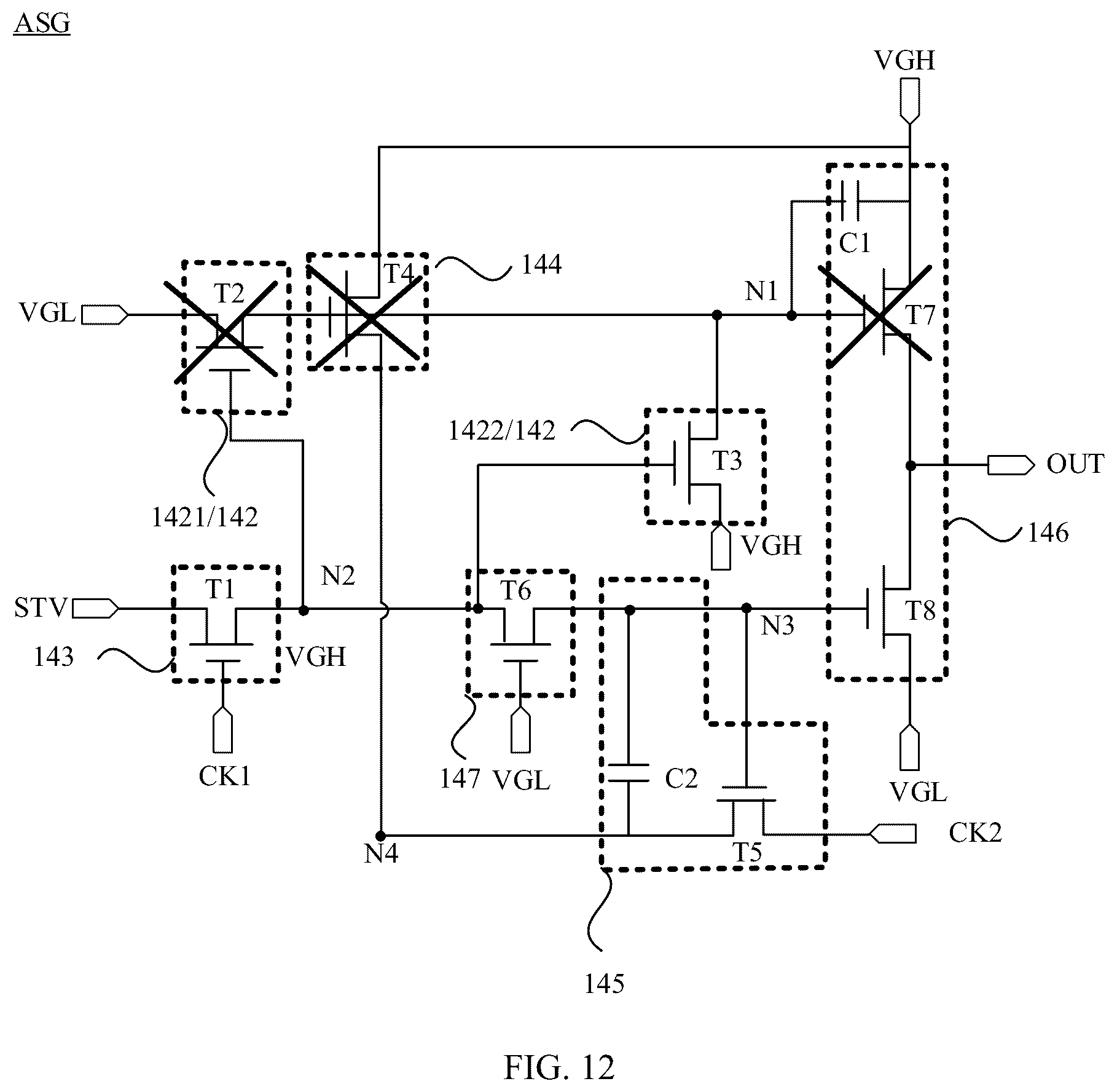 Patent US12100356 Figure 10 – Shift register, gate drive circuit, display panel, and electronic device