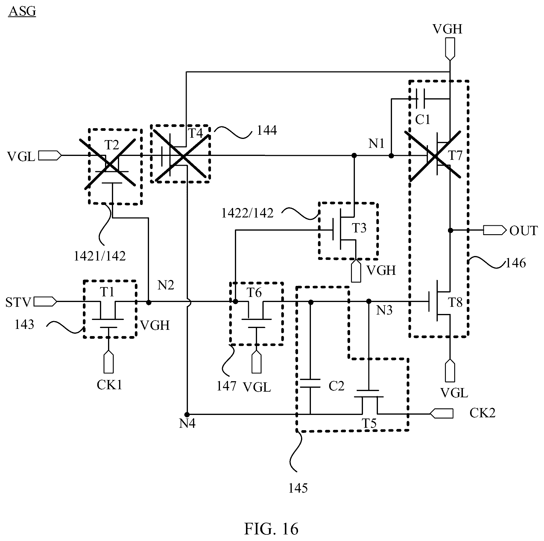 Patent US12100356 Figure 14 – Shift register, gate drive circuit, display panel, and electronic device