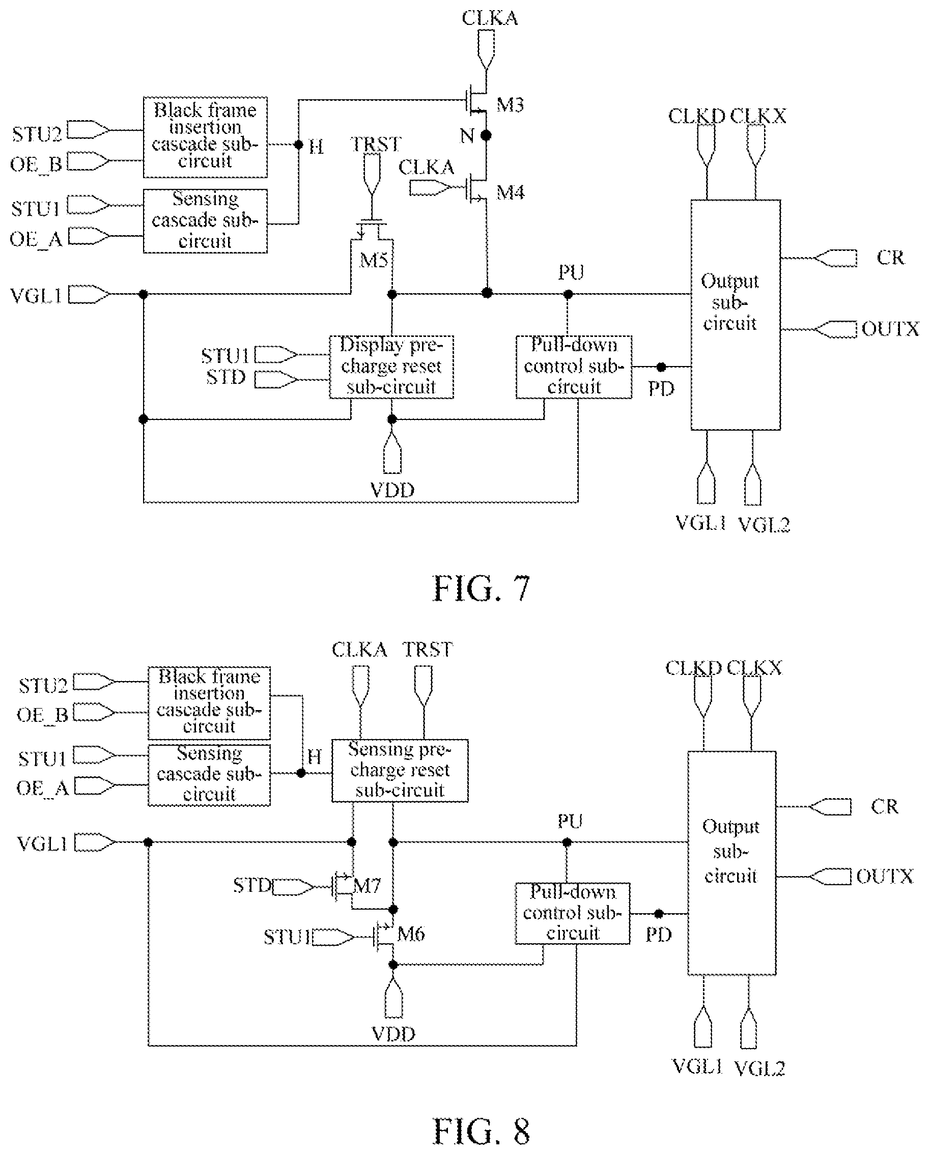 Patent US12100357 Figure 4 – Shift register, gate drive circuit and driving method therefor