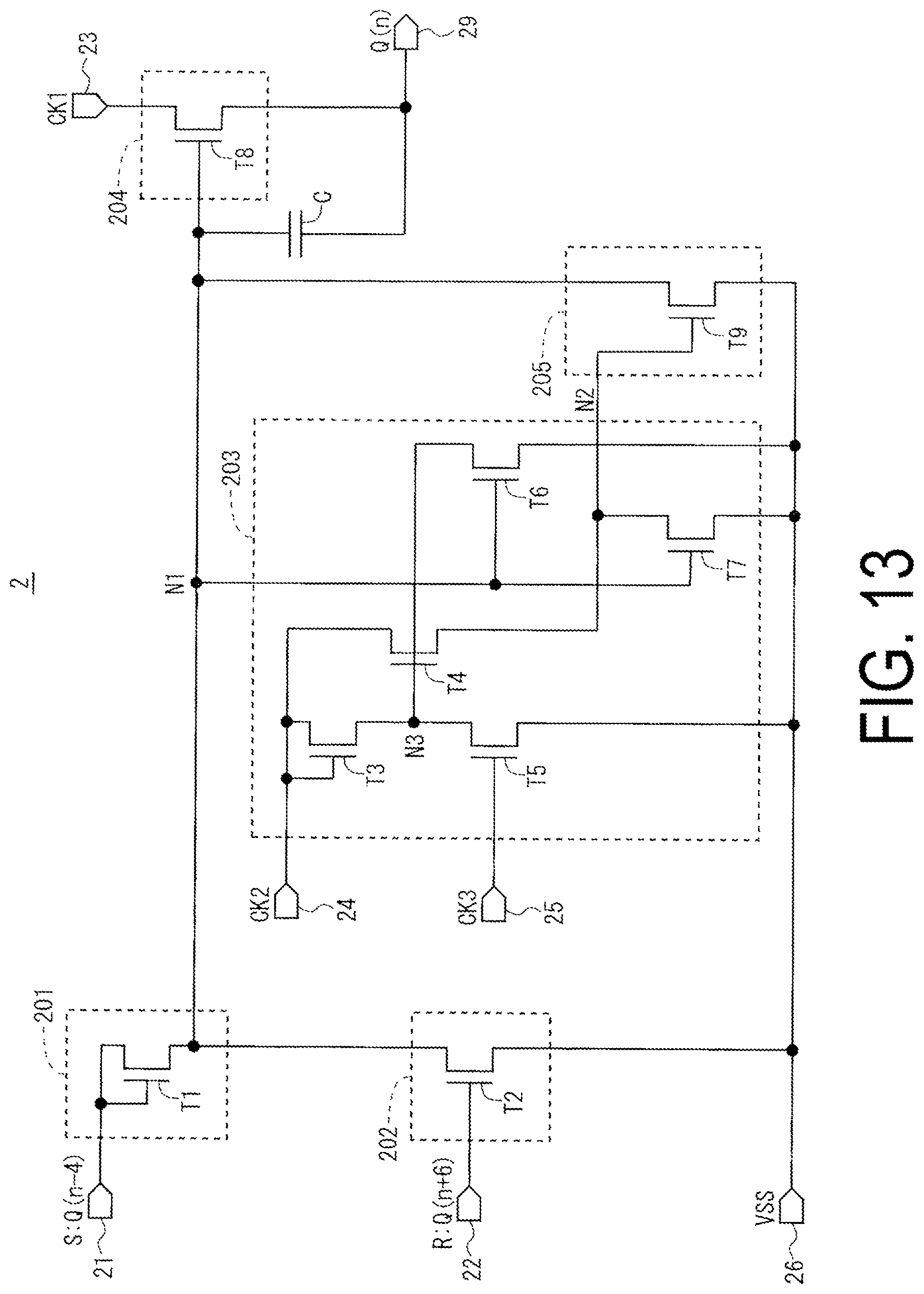 Patent US12100358 Figure 12 – Scanning signal line drive circuit and display device provided with same