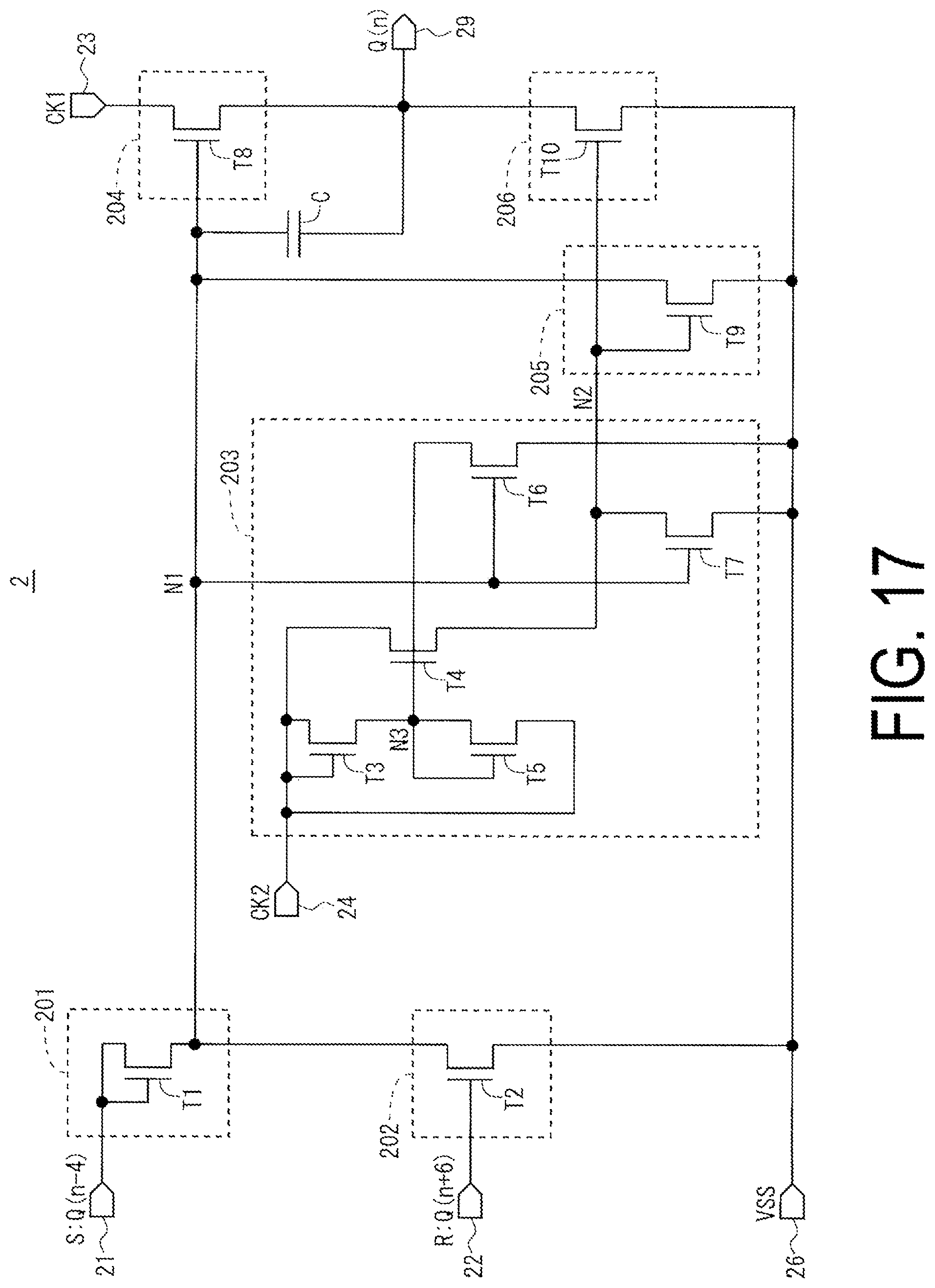 Patent US12100358 Figure 16 – Scanning signal line drive circuit and display device provided with same